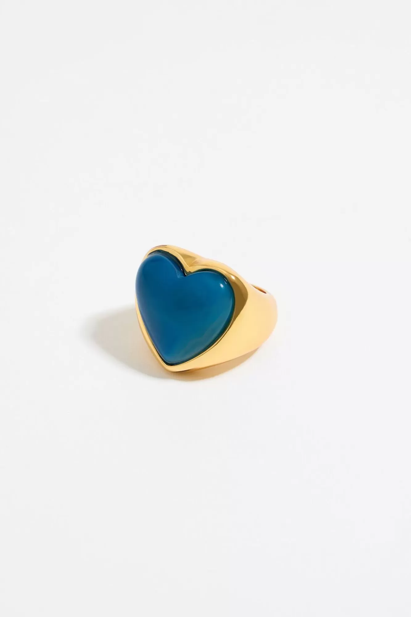 BIMBA Y LOLA Anillo Corazon Piedra Azul Store