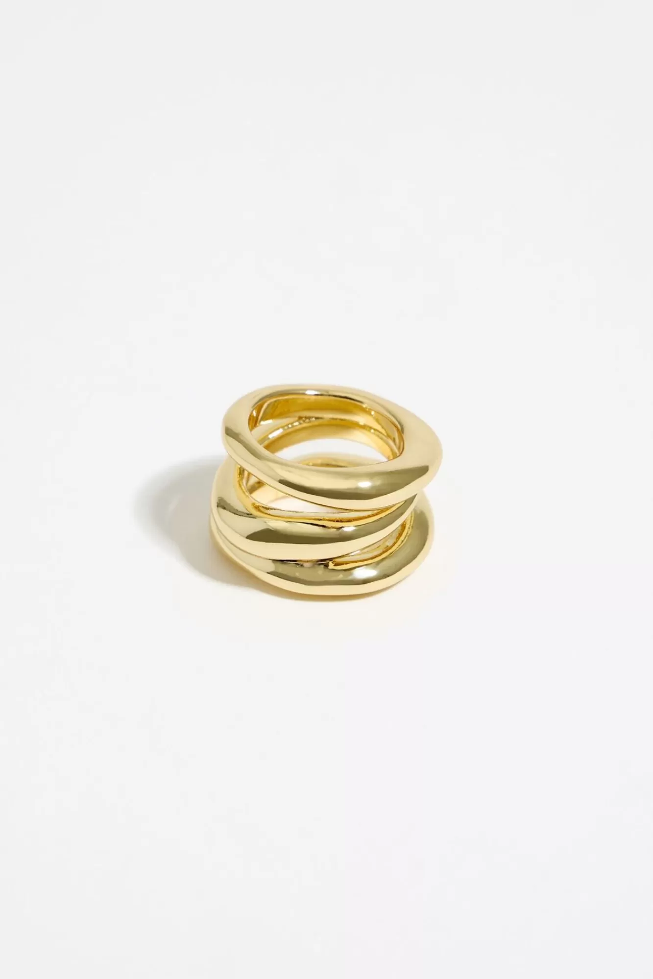 BIMBA Y LOLA Anillo Tres Bandas Dorado Flash Sale