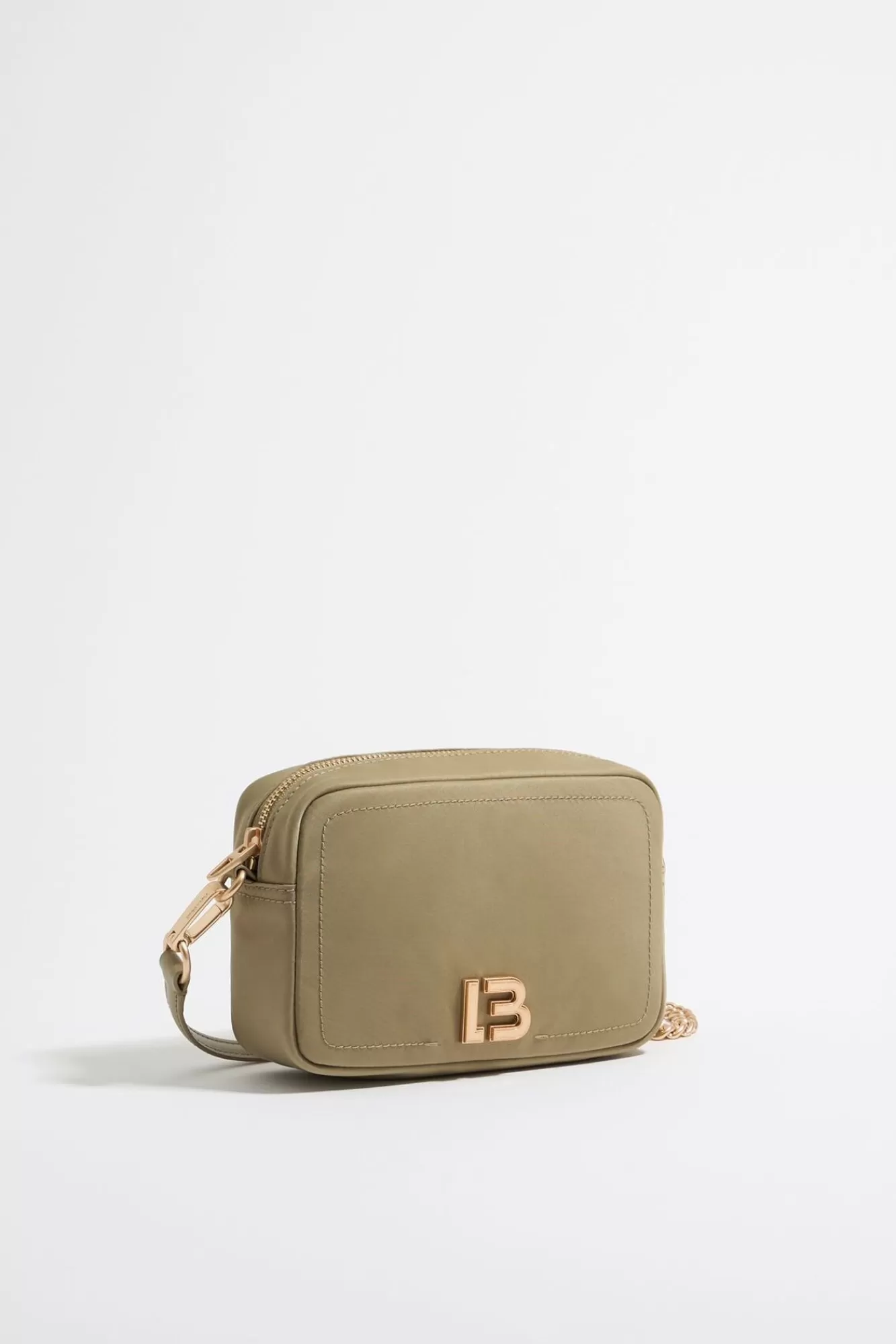 BIMBA Y LOLA Bolso Bandolera Mini Nylon Caqui Claro Clearance