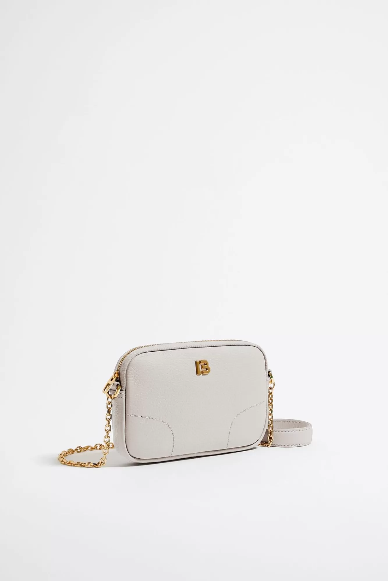 BIMBA Y LOLA Bolso Bandolera Mini Piel Blanco Roto Discount