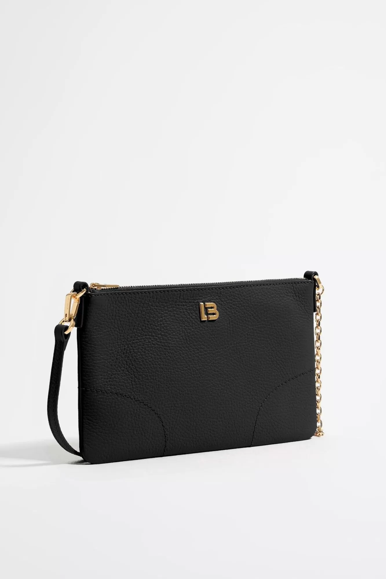 BIMBA Y LOLA Bolso Bandolera Mini Piel Negro Cheap