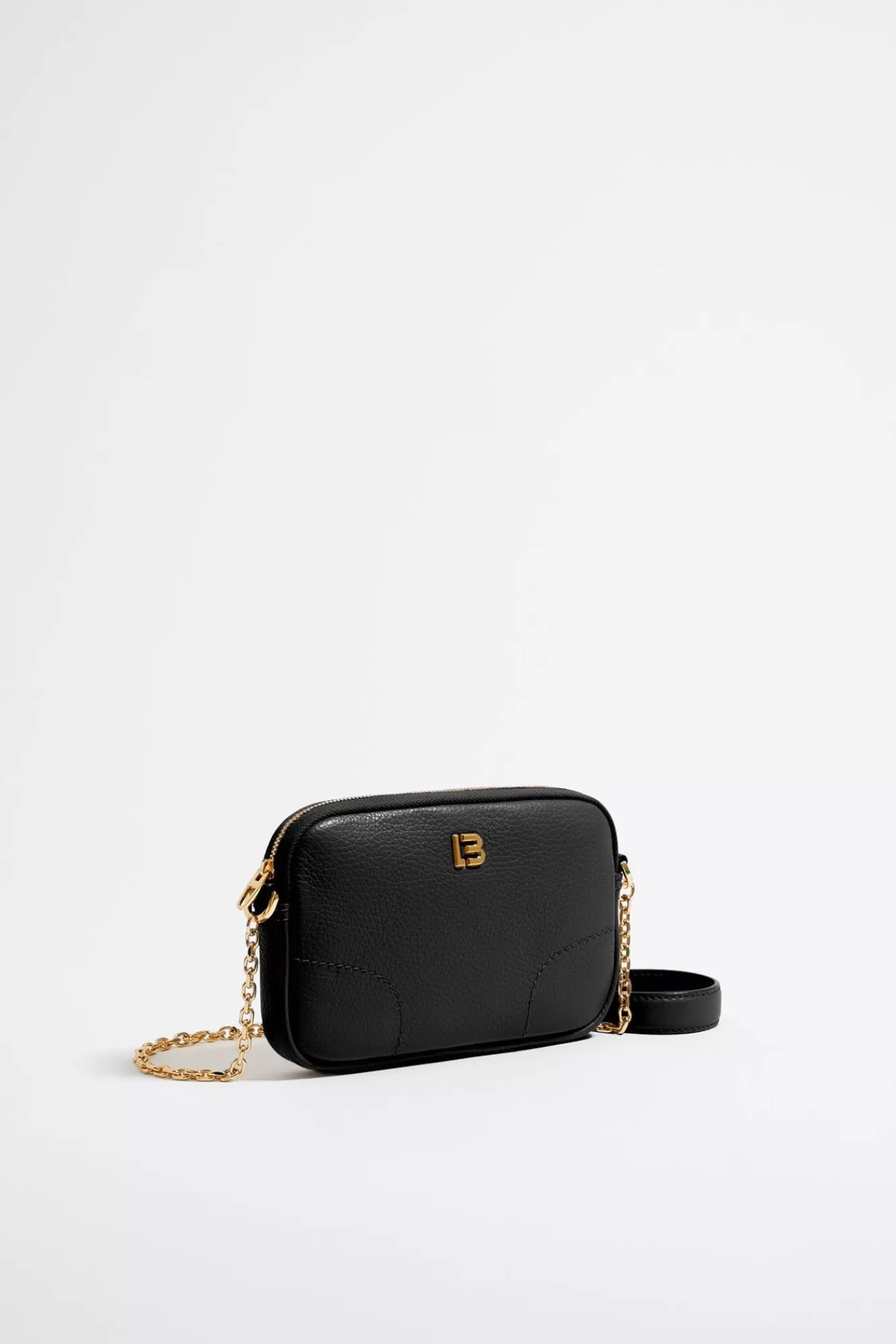 BIMBA Y LOLA Bolso Bandolera Mini Piel Negro Clearance