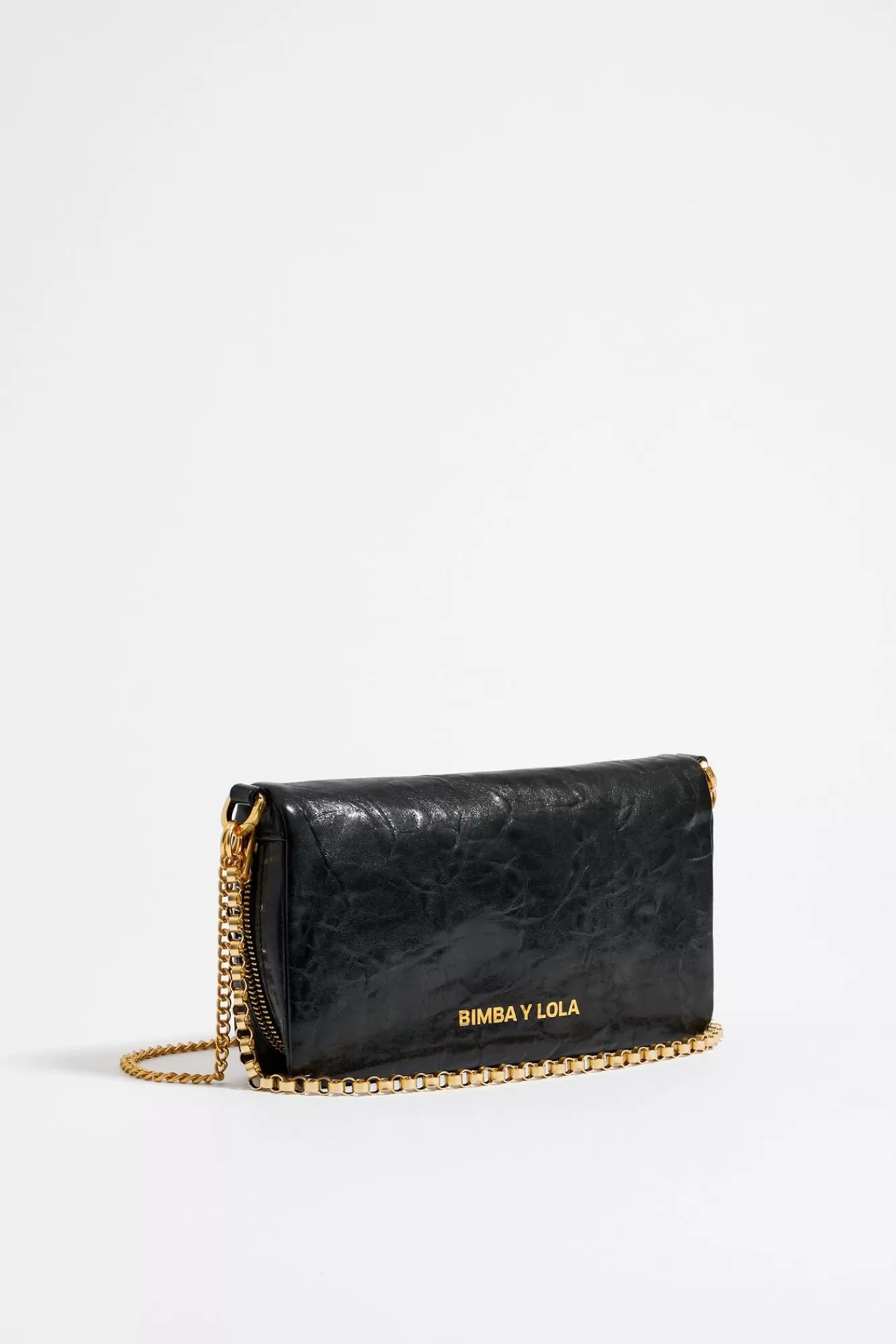 BIMBA Y LOLA Bolso Bandolera Pequeno Piel Negro Cheap