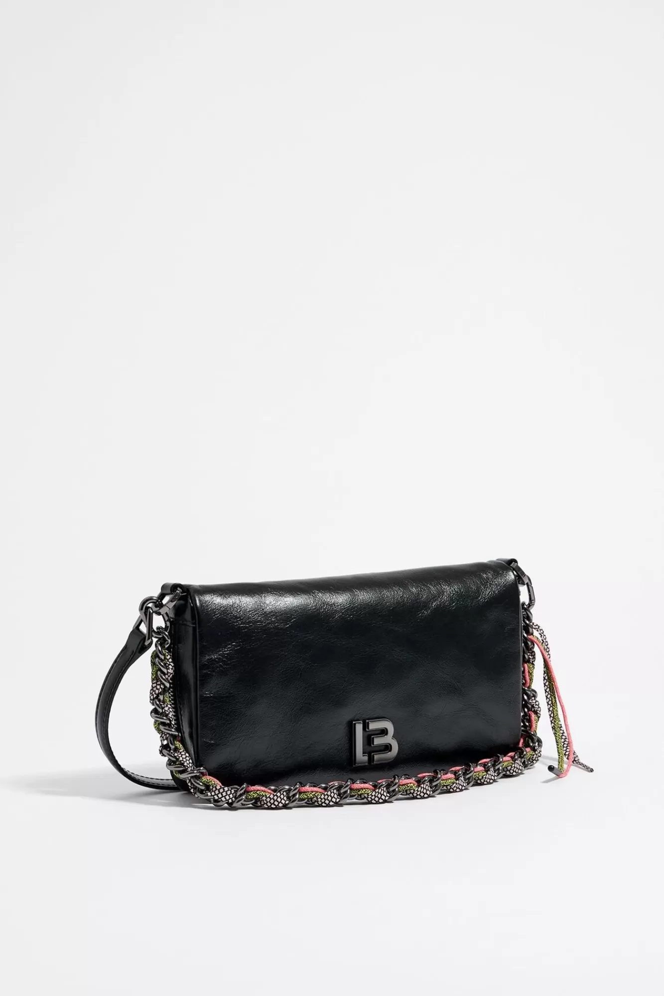 BIMBA Y LOLA Bolso Bandolera Pequeno Piel Negro Cheap