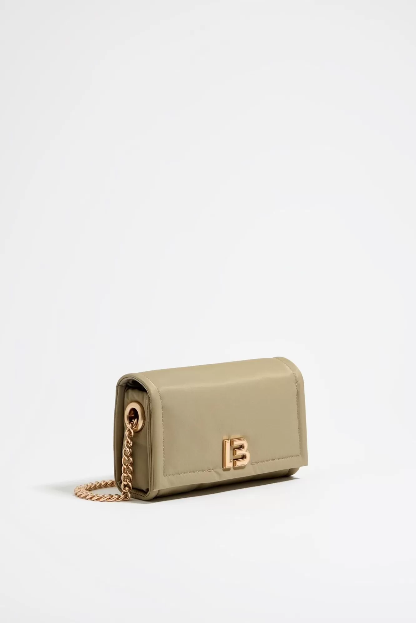 BIMBA Y LOLA Bolso Bandolera Solapa Mini Caqui Cheap