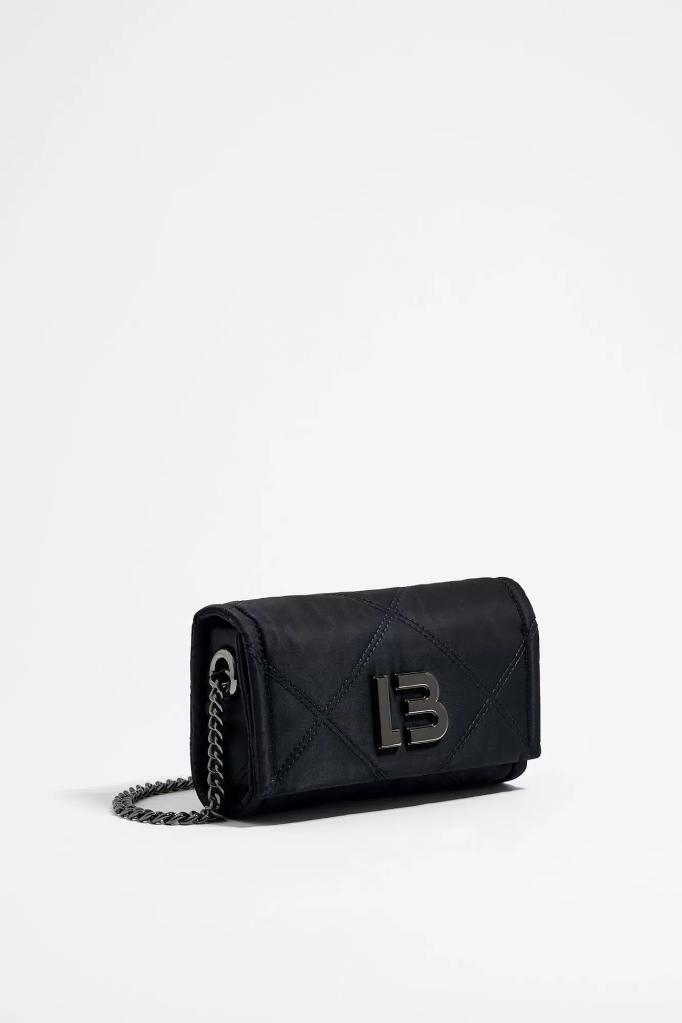 BIMBA Y LOLA Bolso Bandolera Solapa Mini Negro Fashion