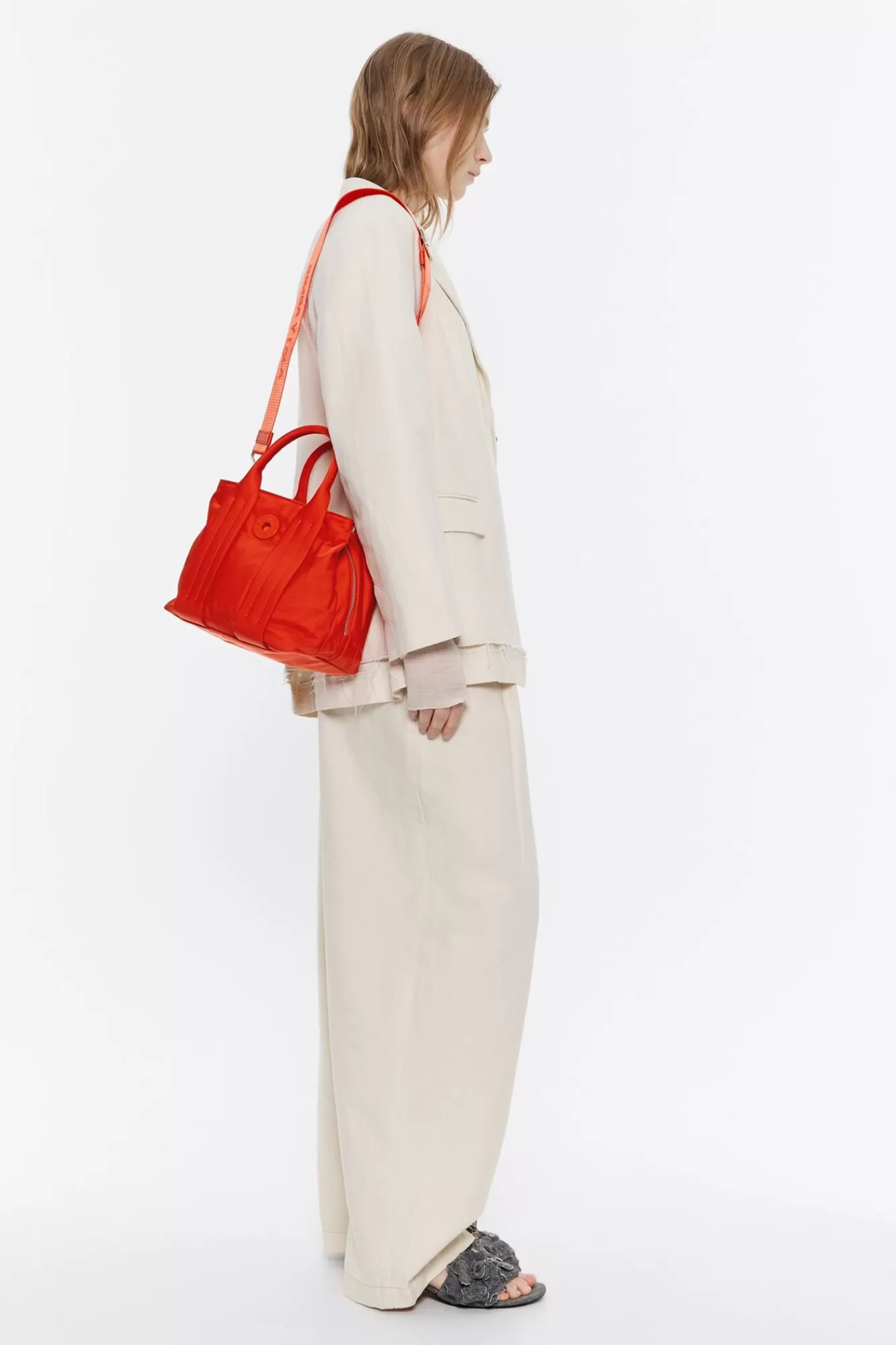 BIMBA Y LOLA Bolso De Mano Mediano Nylon Coral Online