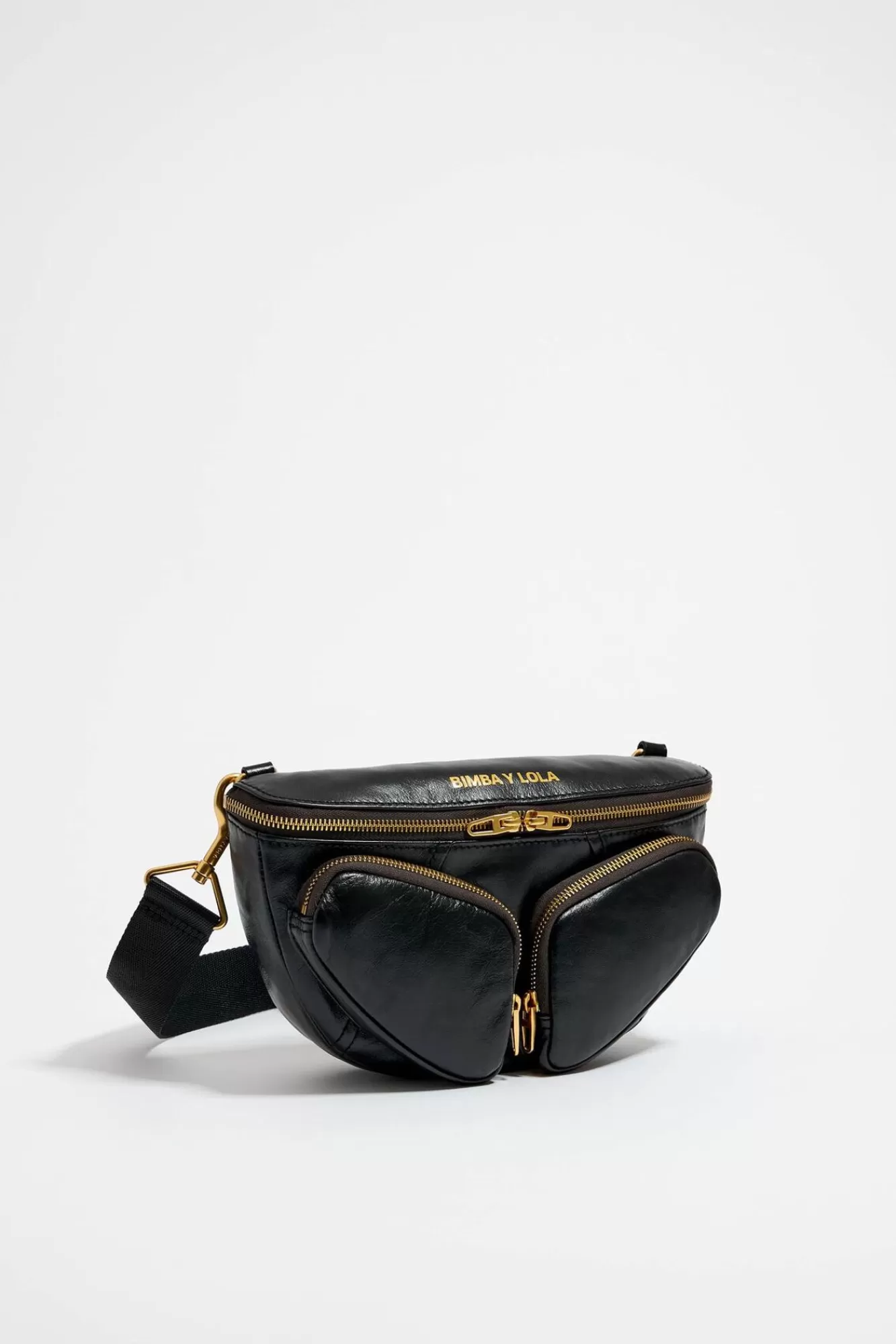 BIMBA Y LOLA Bolso Rinonera Pocket Pequeno Piel Negro Online