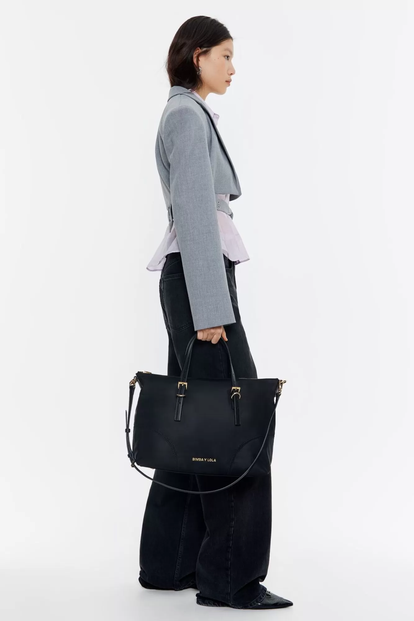 BIMBA Y LOLA Bolso Shopper Grande Negro Online