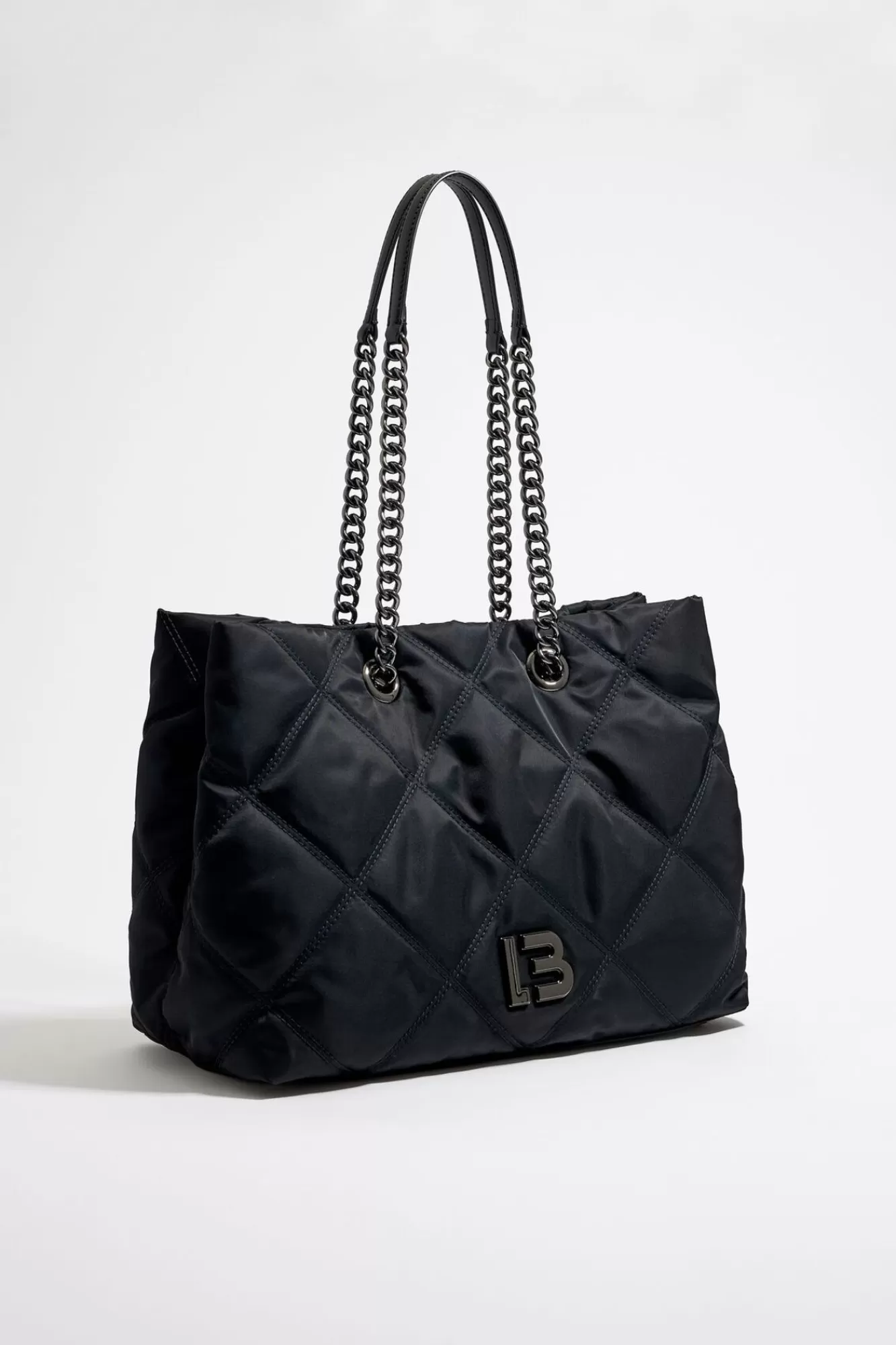 BIMBA Y LOLA Bolso Shopper Grande Nylon Acolchado Negro Discount