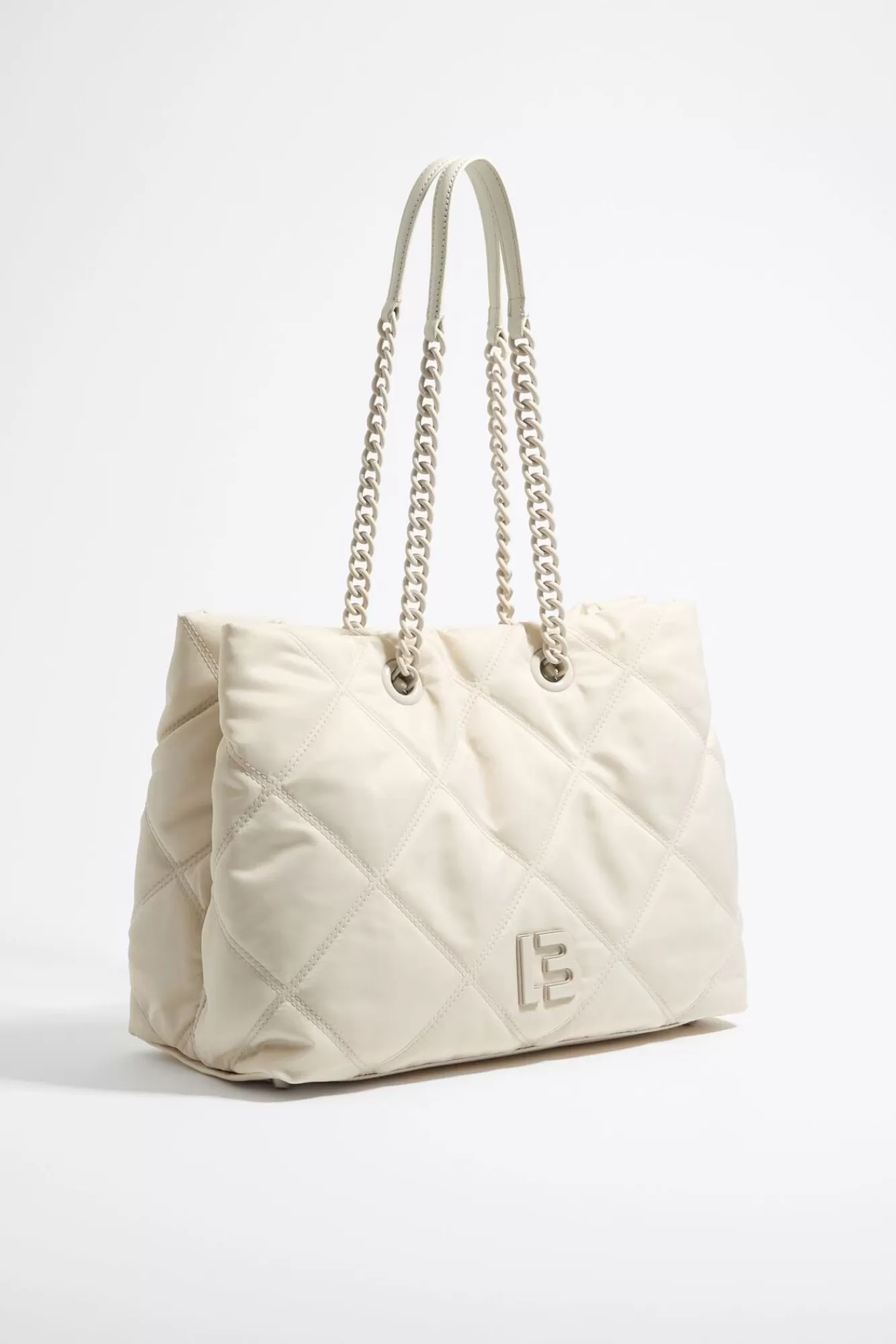 BIMBA Y LOLA Bolso Shopper Grande Nylon Acolchado Piedra Best