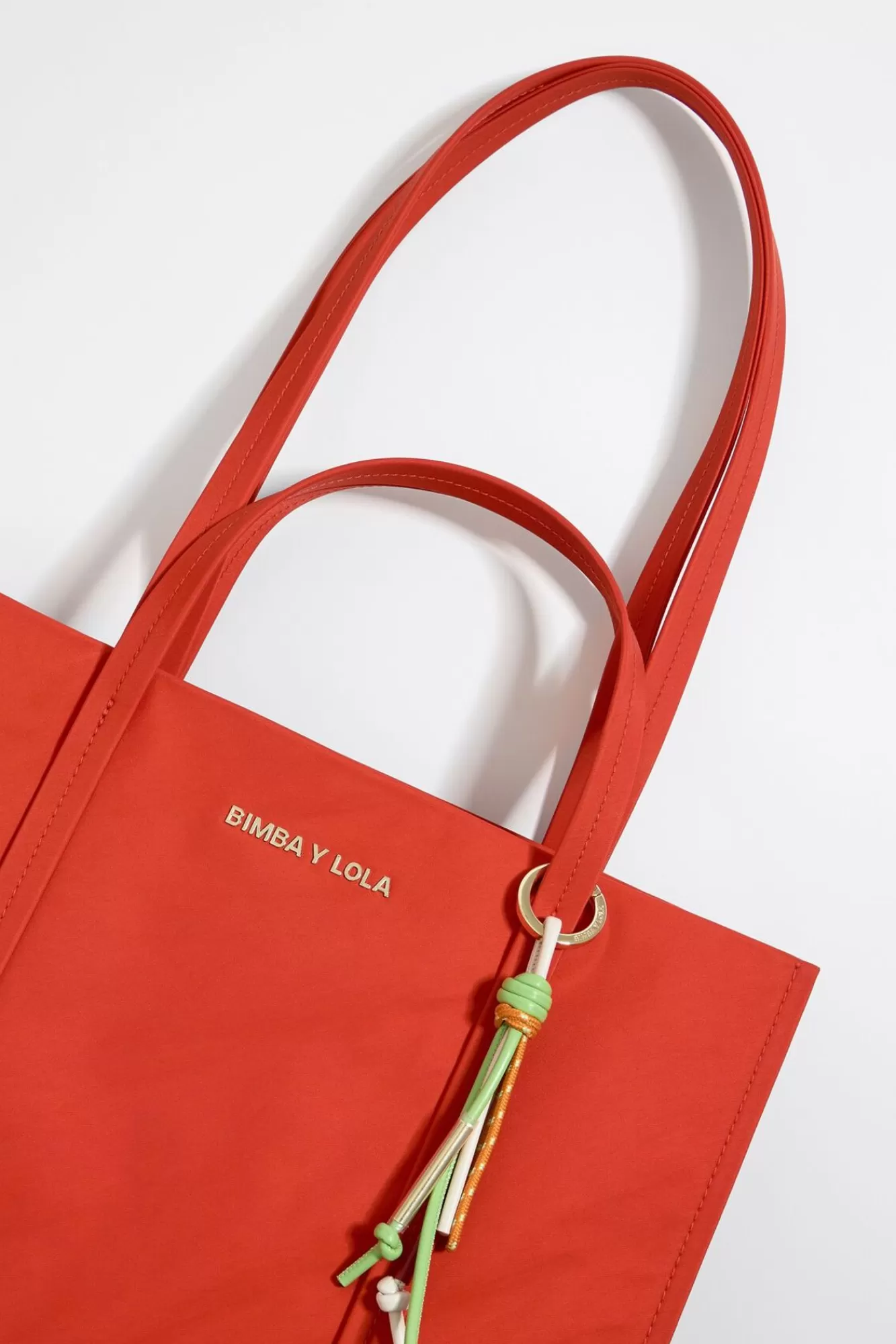 BIMBA Y LOLA Bolso Shopper Grande Nylon Coral Hot