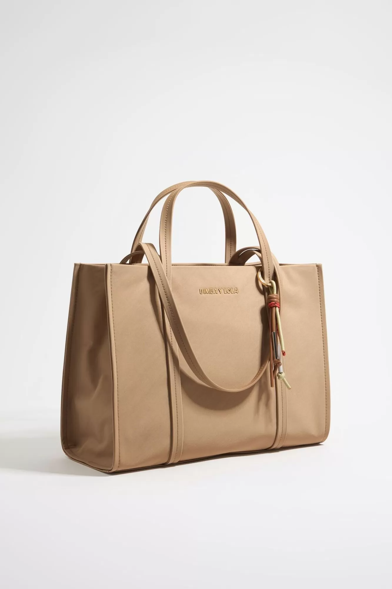 BIMBA Y LOLA Bolso Shopper Grande Nylon Tostado Best Sale