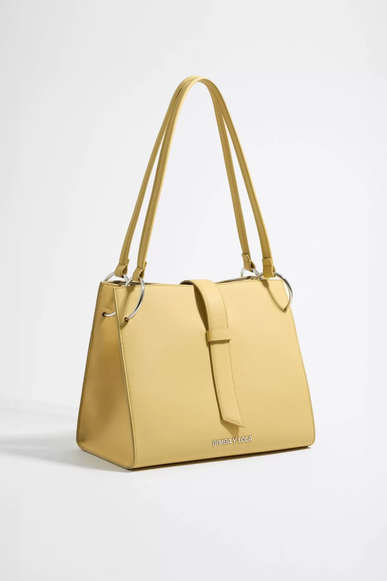 BIMBA Y LOLA Bolso Shopper Grande Piel Amarillo Topacio Store