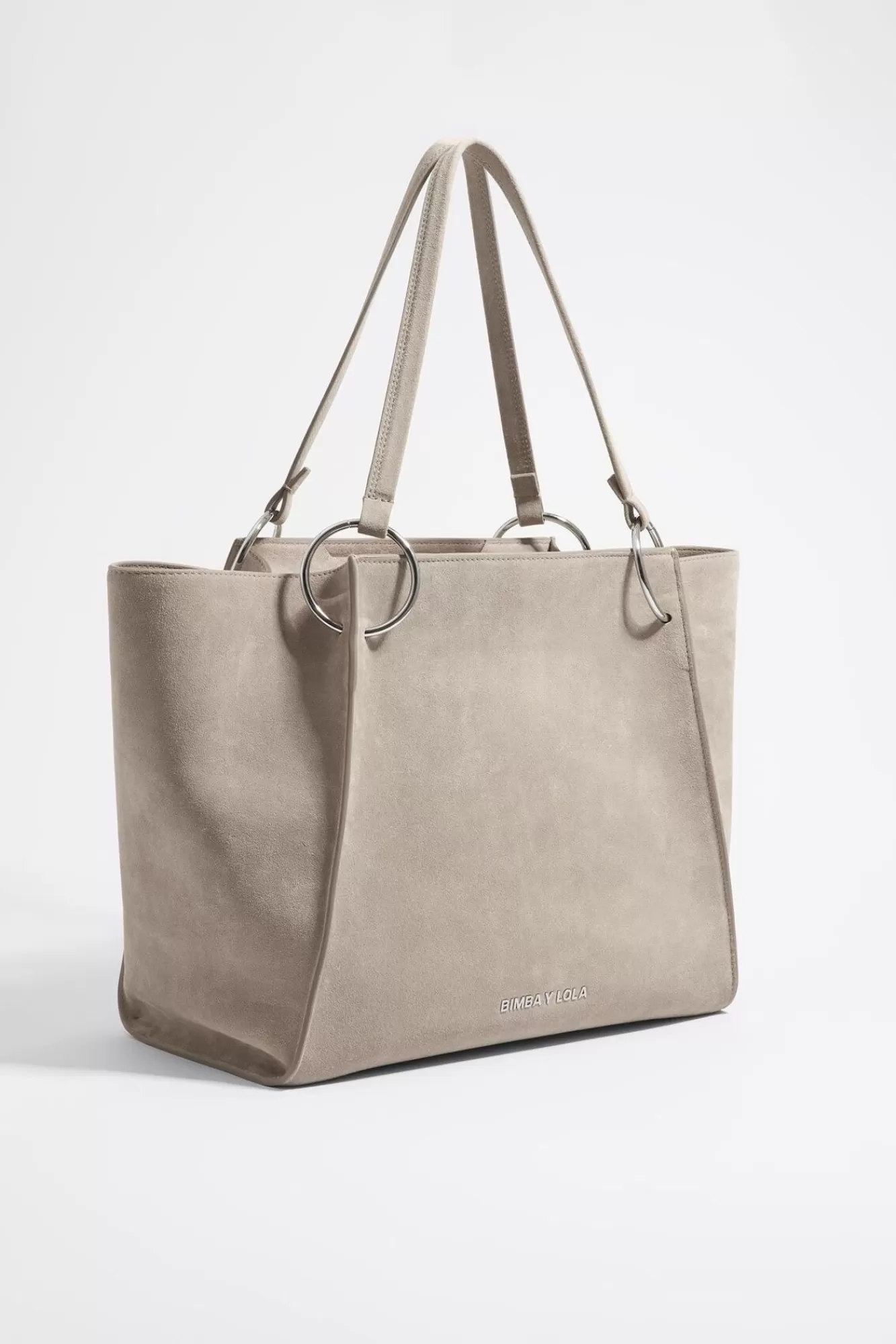 BIMBA Y LOLA Bolso Shopper Grande Piel Piedra Sale