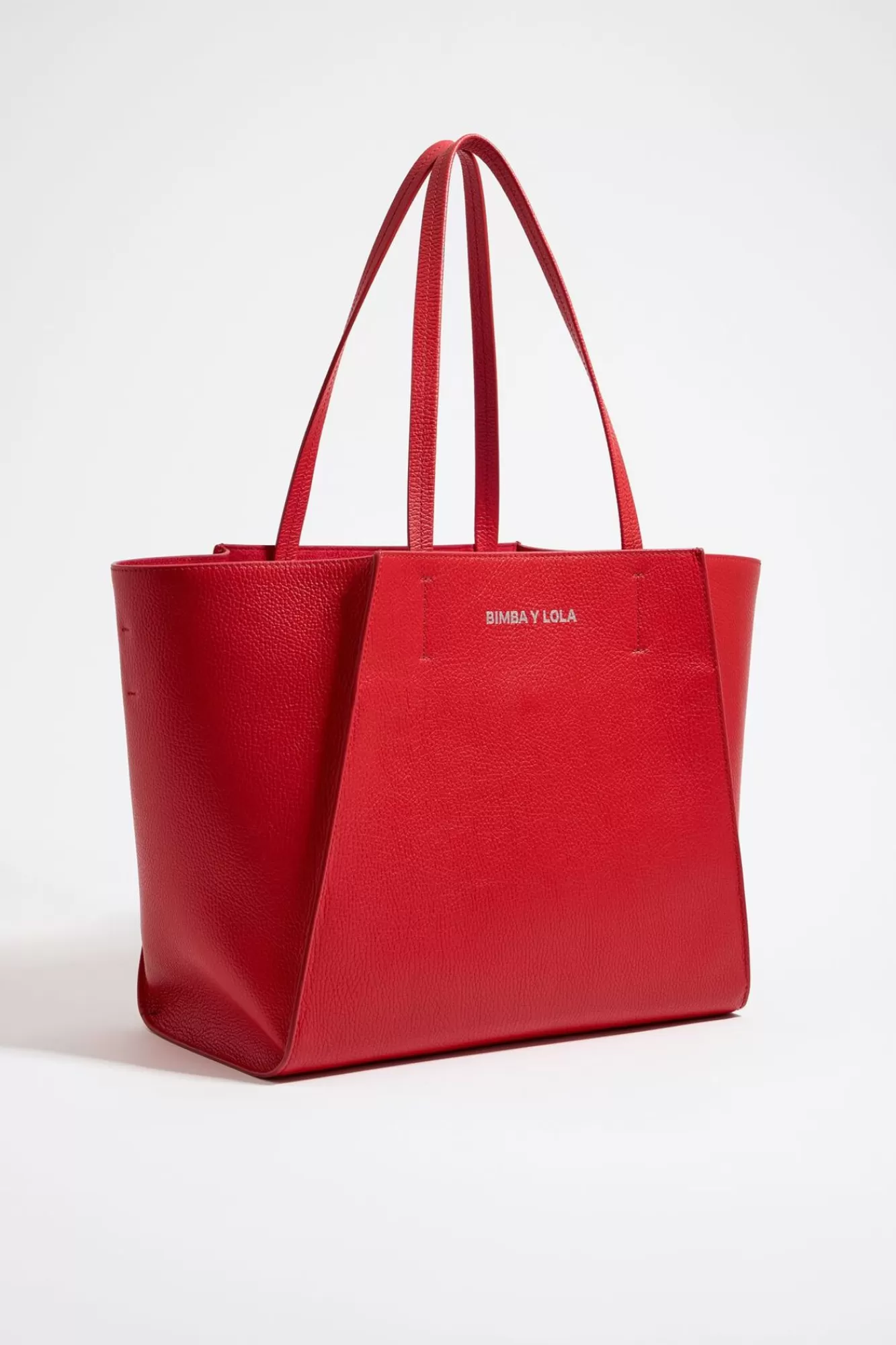 BIMBA Y LOLA Bolso Shopper Grande Piel Rojo Cheap