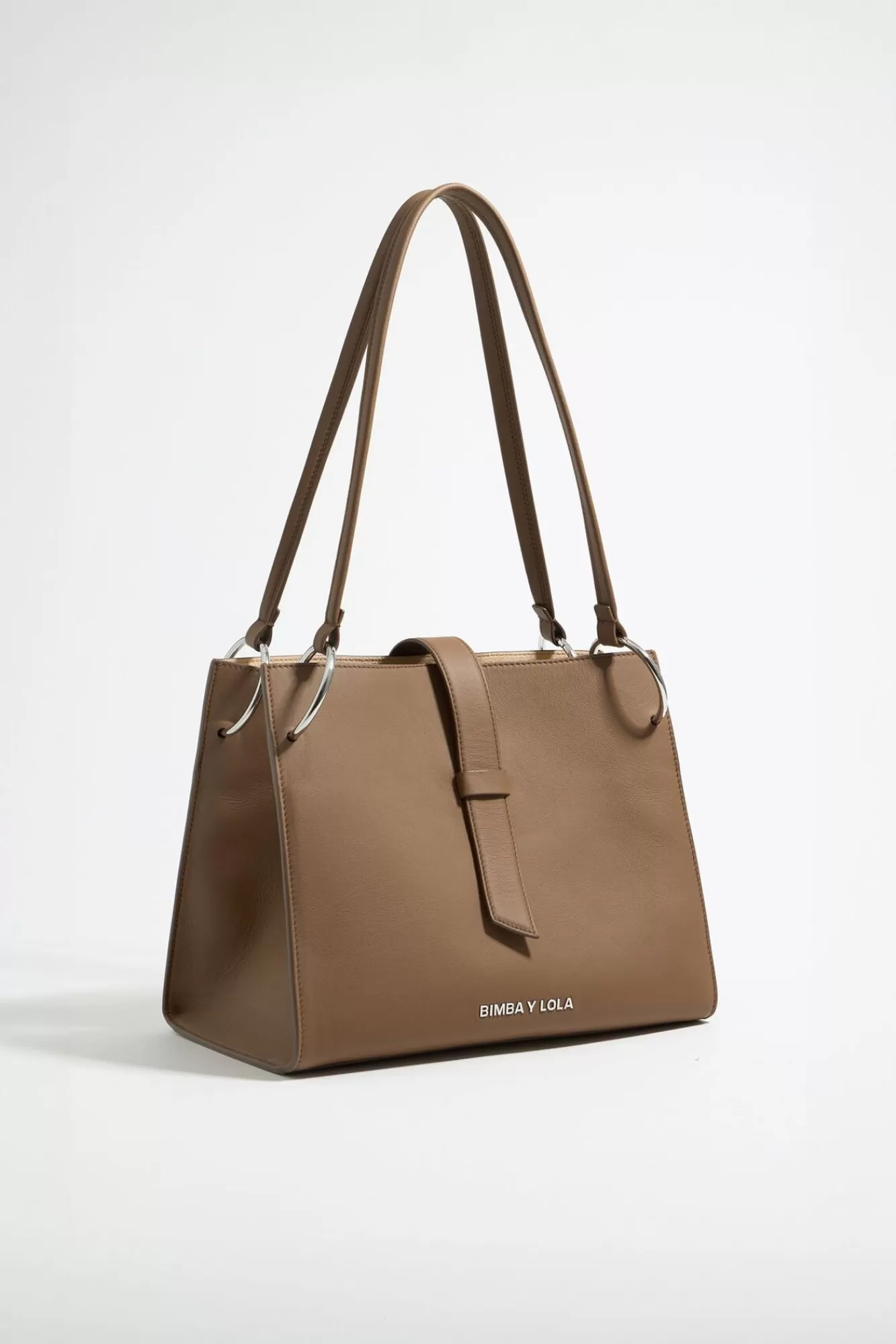 BIMBA Y LOLA Bolso Shopper Grande Piel Topo Oscuro Shop