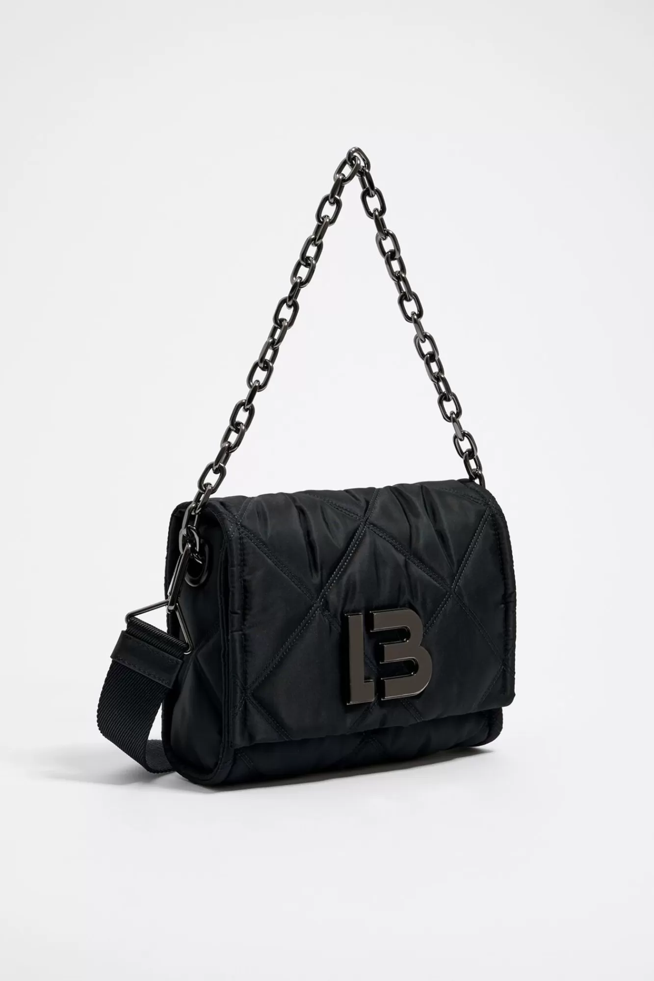 BIMBA Y LOLA Bolso Solapa Mediano Negro Discount