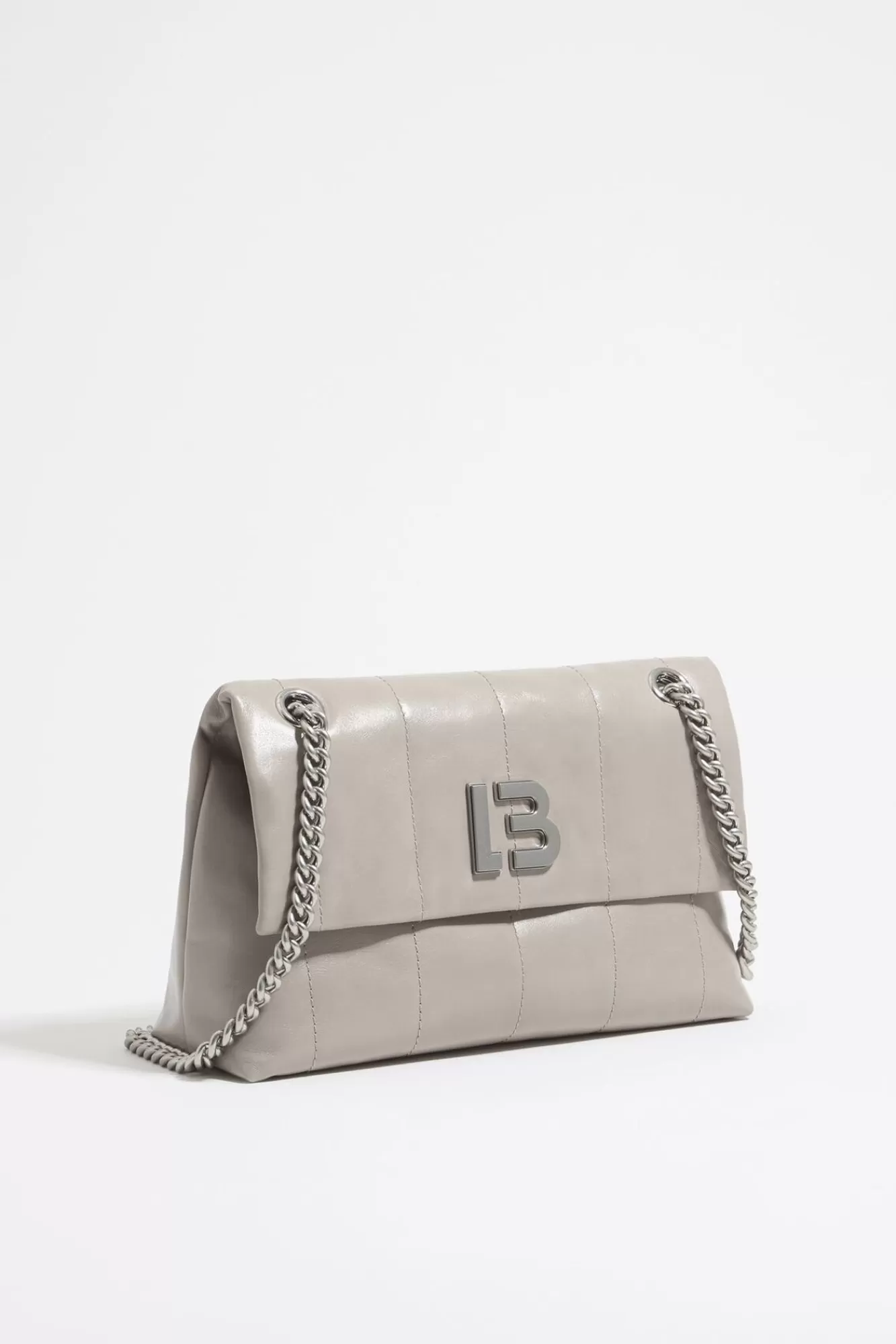 BIMBA Y LOLA Bolso Solapa Mediano Piel Gris Verdoso Best Sale