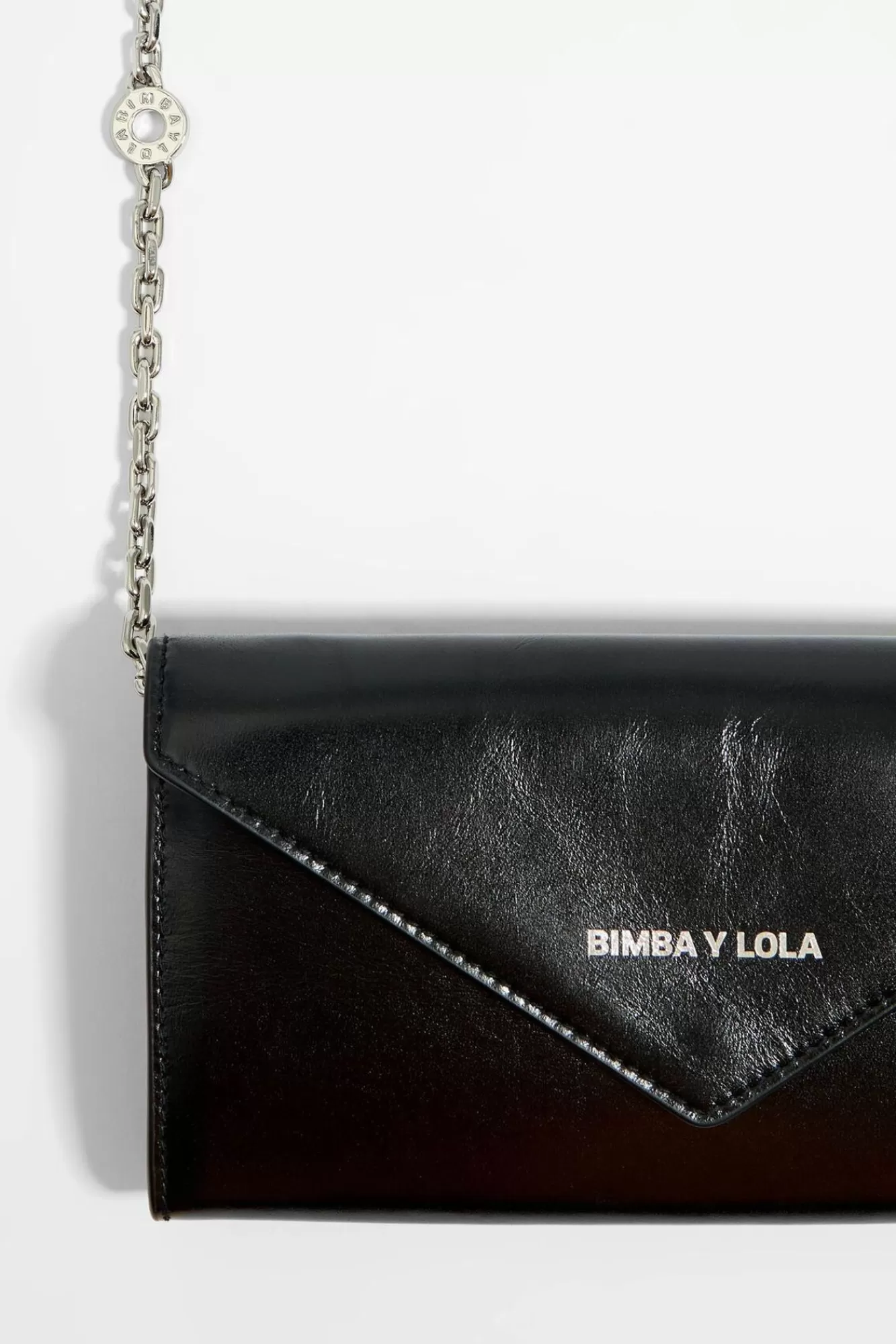 BIMBA Y LOLA Bolso Solapa Mini Piel Negro Sale