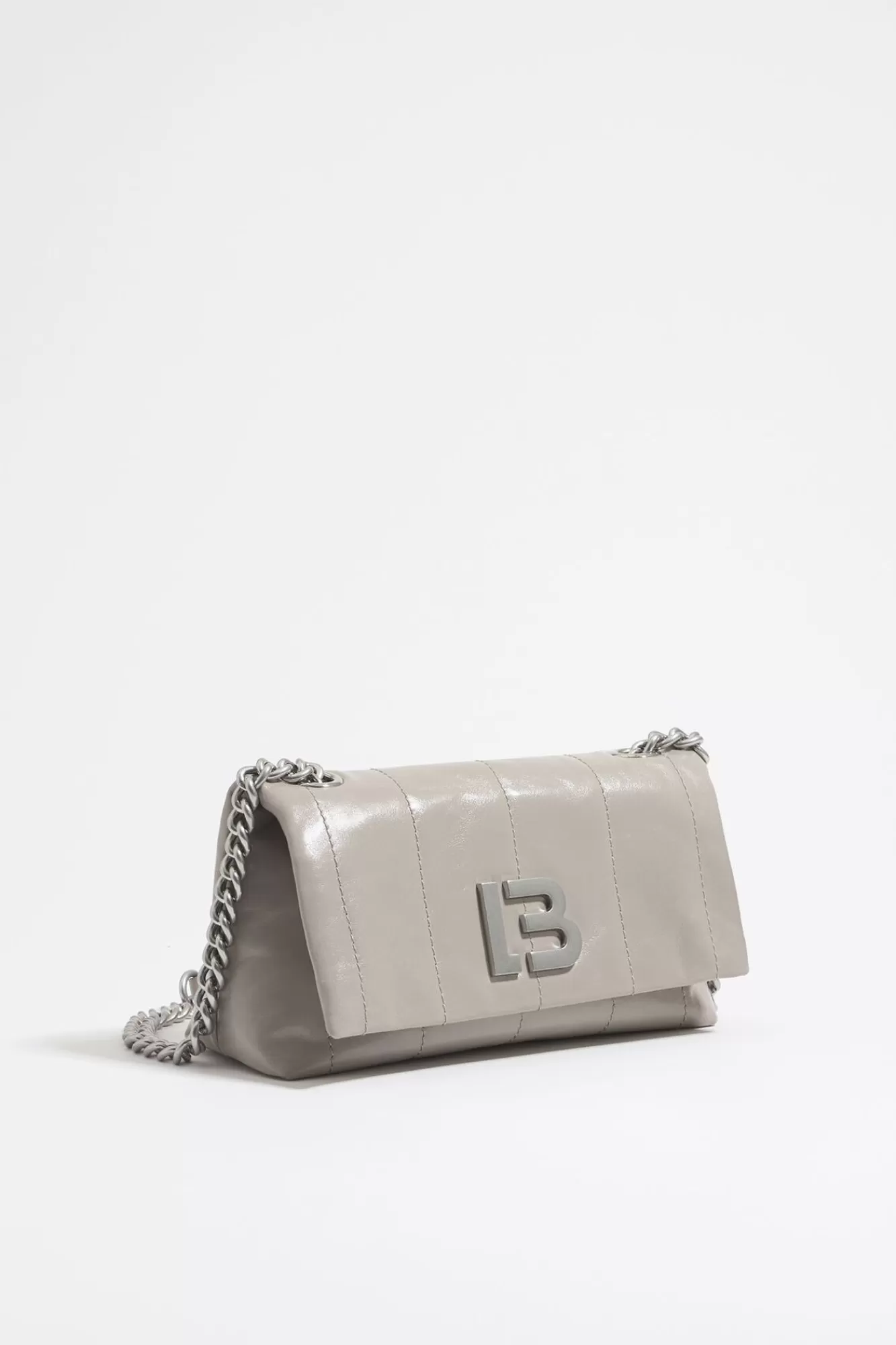 BIMBA Y LOLA Bolso Solapa Pequeno Piel Gris Verdoso Fashion