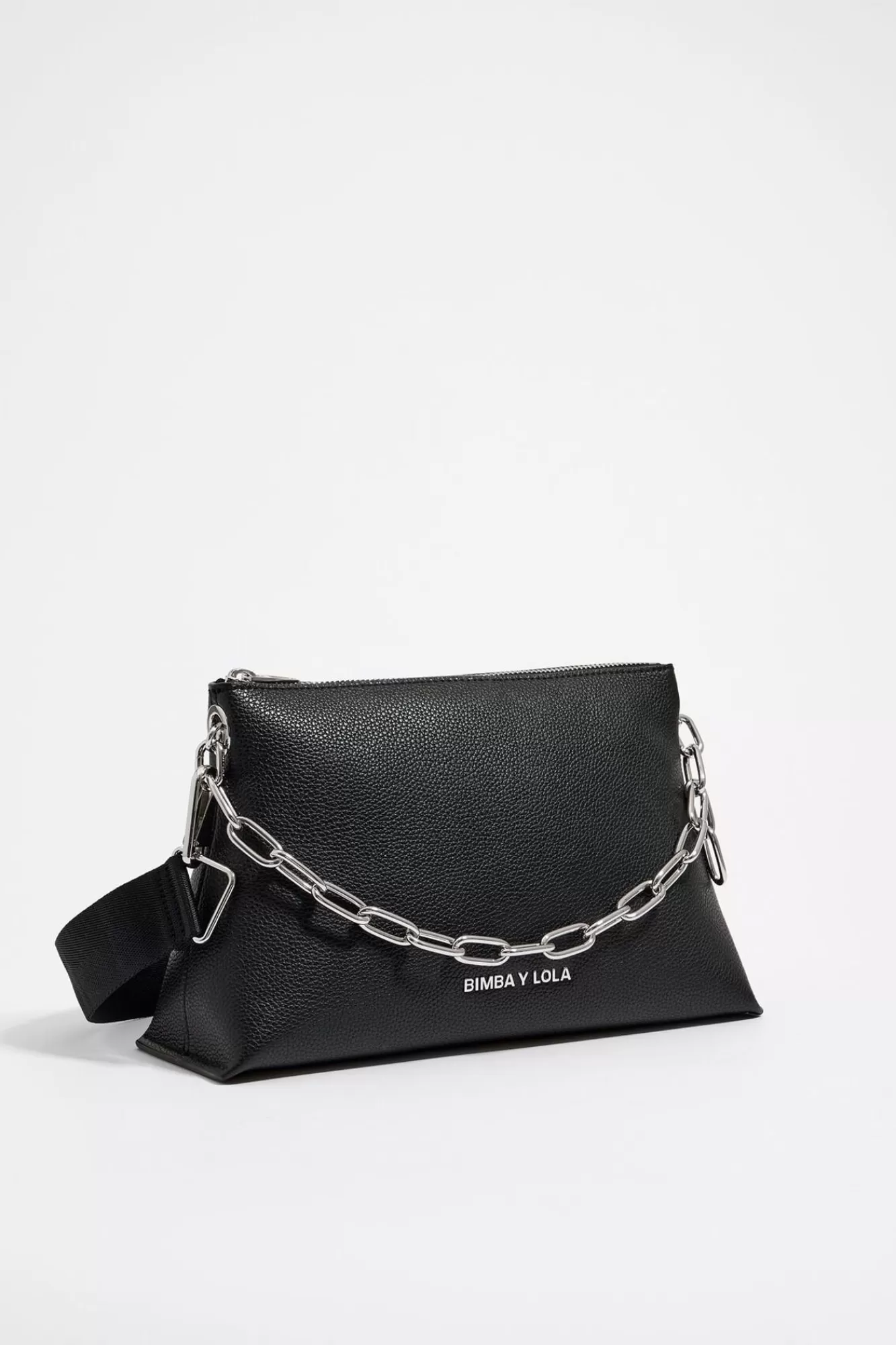 BIMBA Y LOLA Bolso Trapecio Mediano Piel Negro Cheap