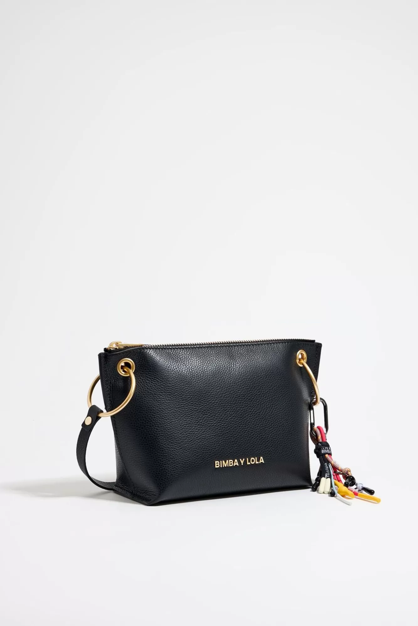 BIMBA Y LOLA Bolso Trapecio Mediano Piel Negro Sale