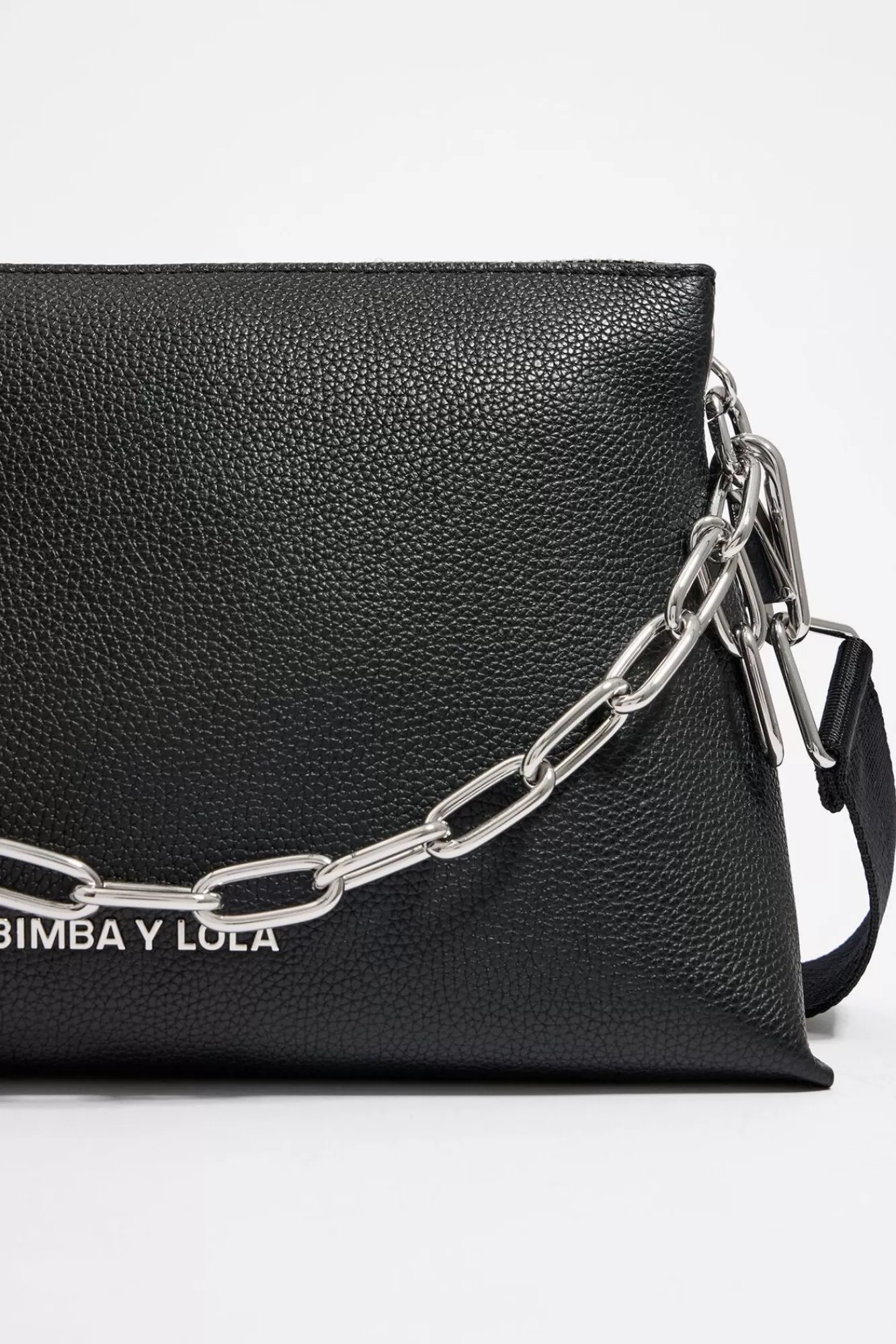 BIMBA Y LOLA Bolso Trapecio Mediano Piel Negro Cheap