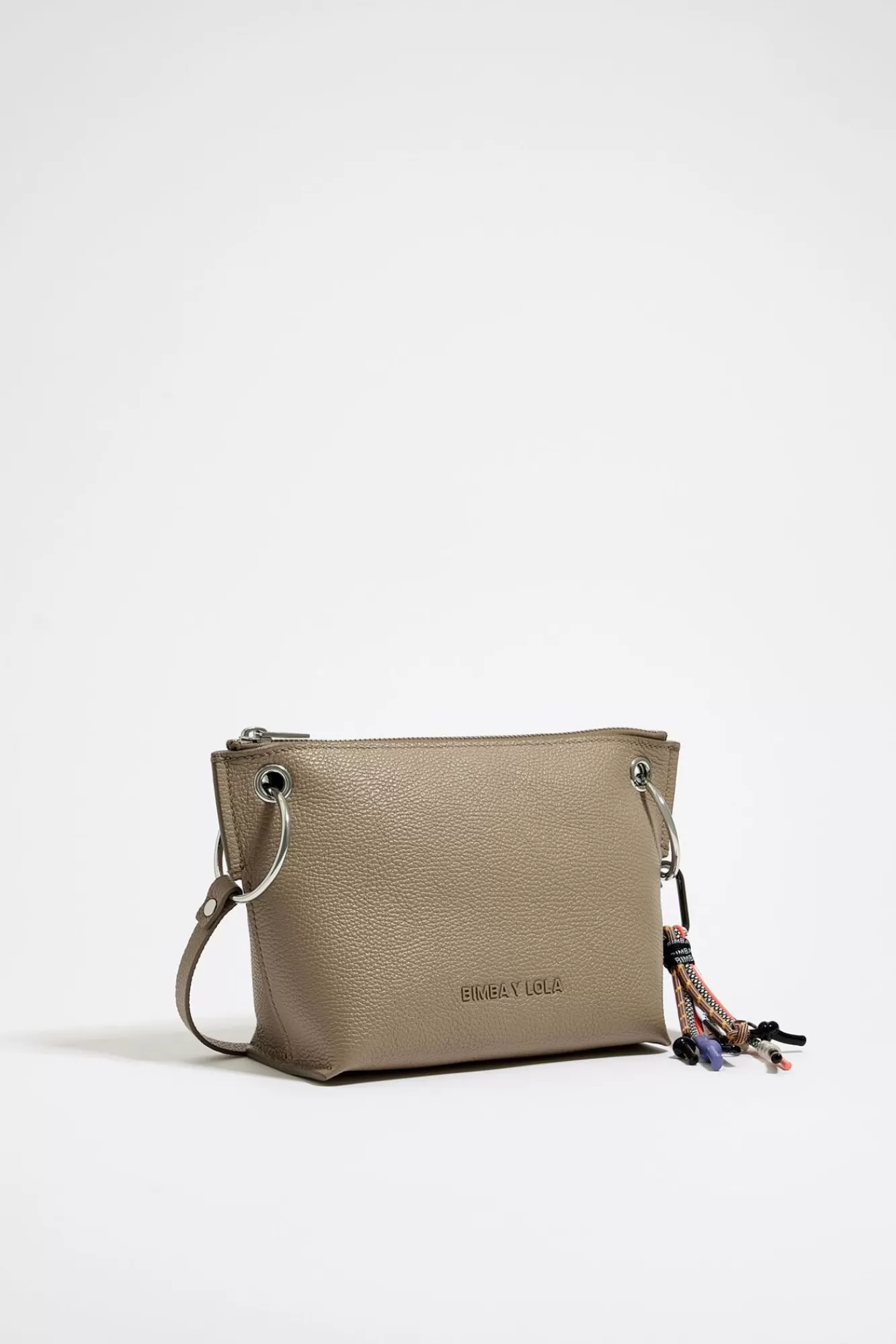 BIMBA Y LOLA Bolso Trapecio Mediano Piel Topo Clearance