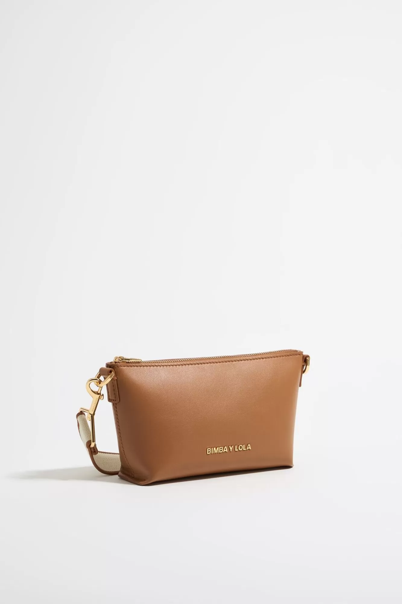 BIMBA Y LOLA Bolso Trapecio Mini Piel Miel Sale