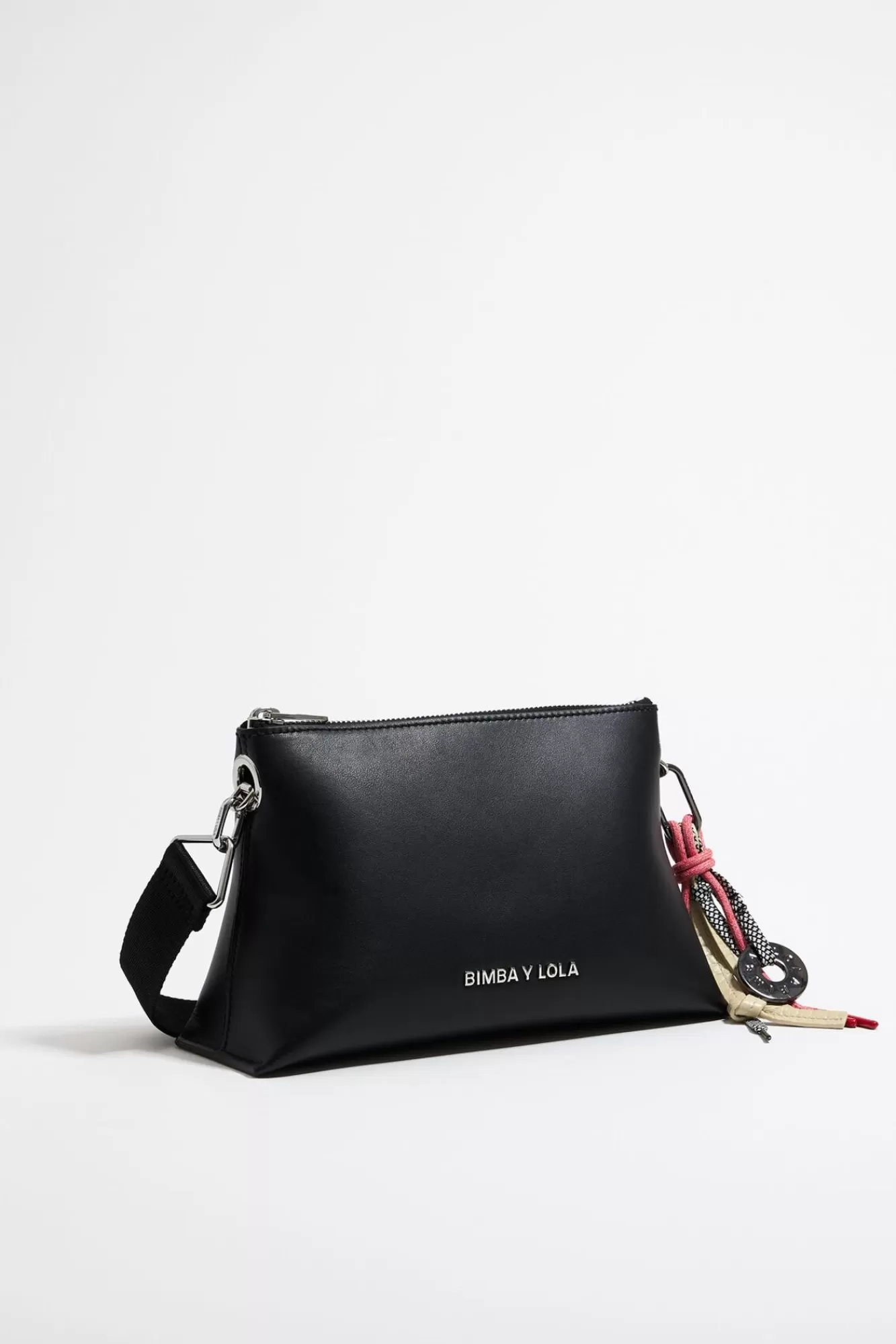 BIMBA Y LOLA Bolso Trapecio Pequeno Piel Negro New