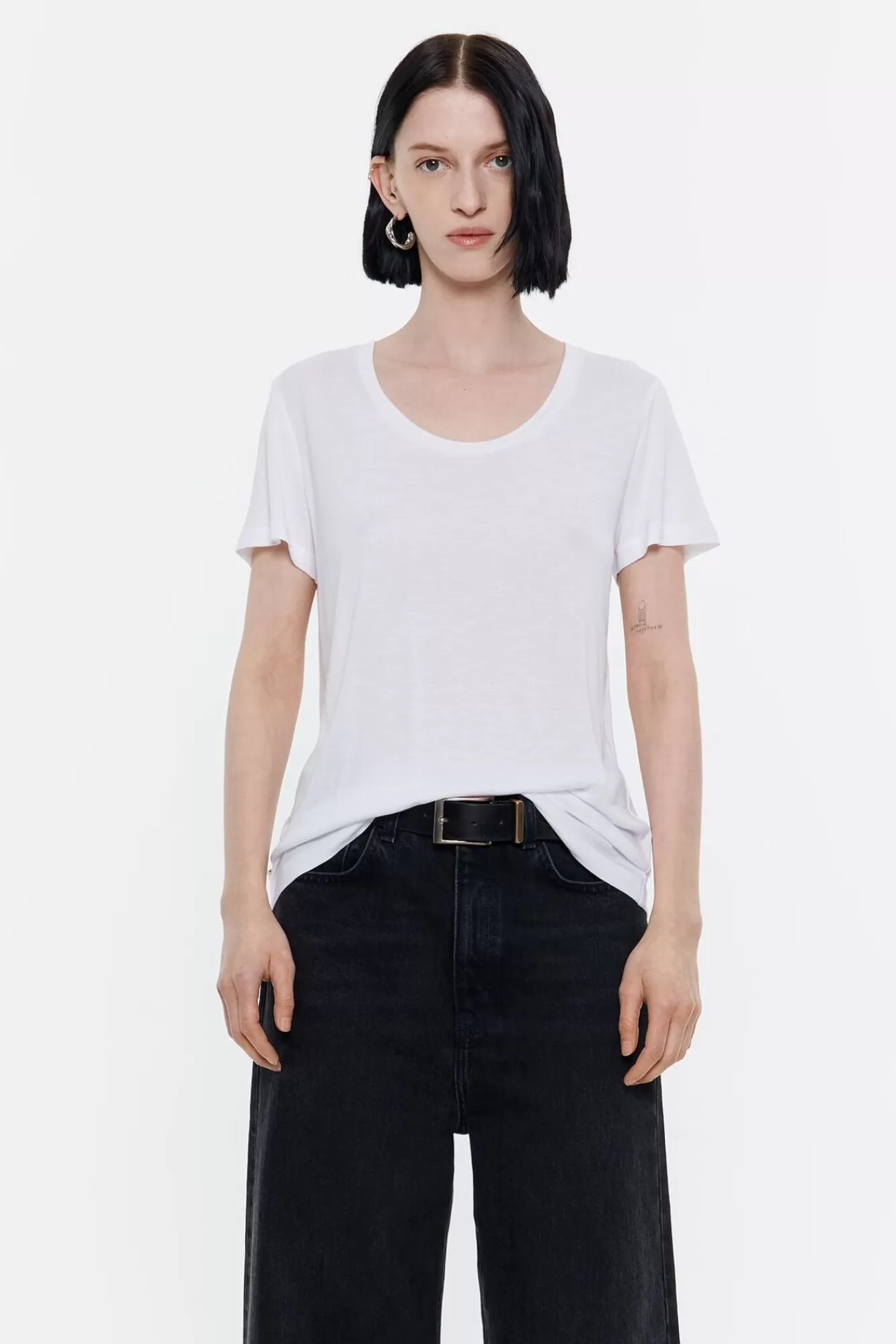 BIMBA Y LOLA Camiseta Recta Blanca Hot