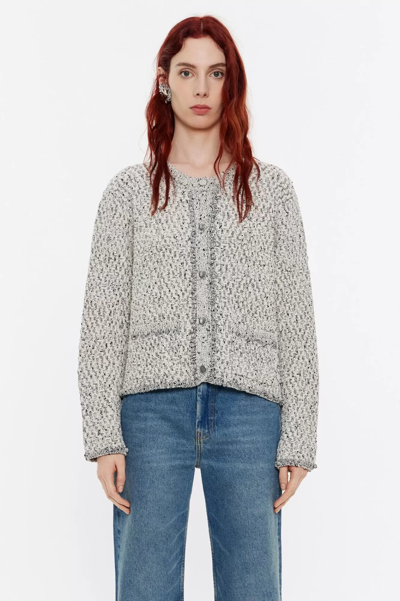 BIMBA Y LOLA Cardigan Recto Marfil Cheap