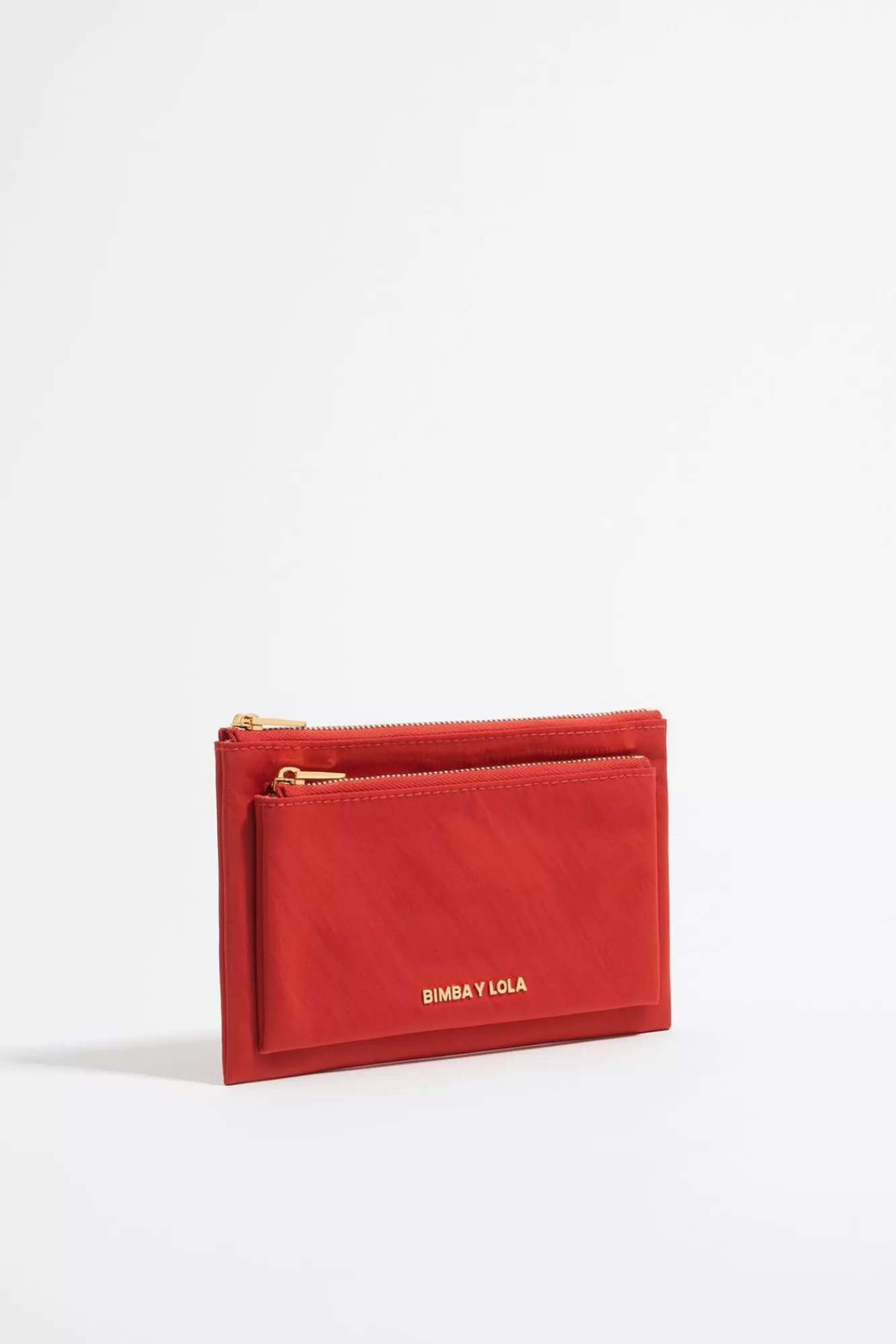 BIMBA Y LOLA Cartera Doble Nylon Coral Clearance