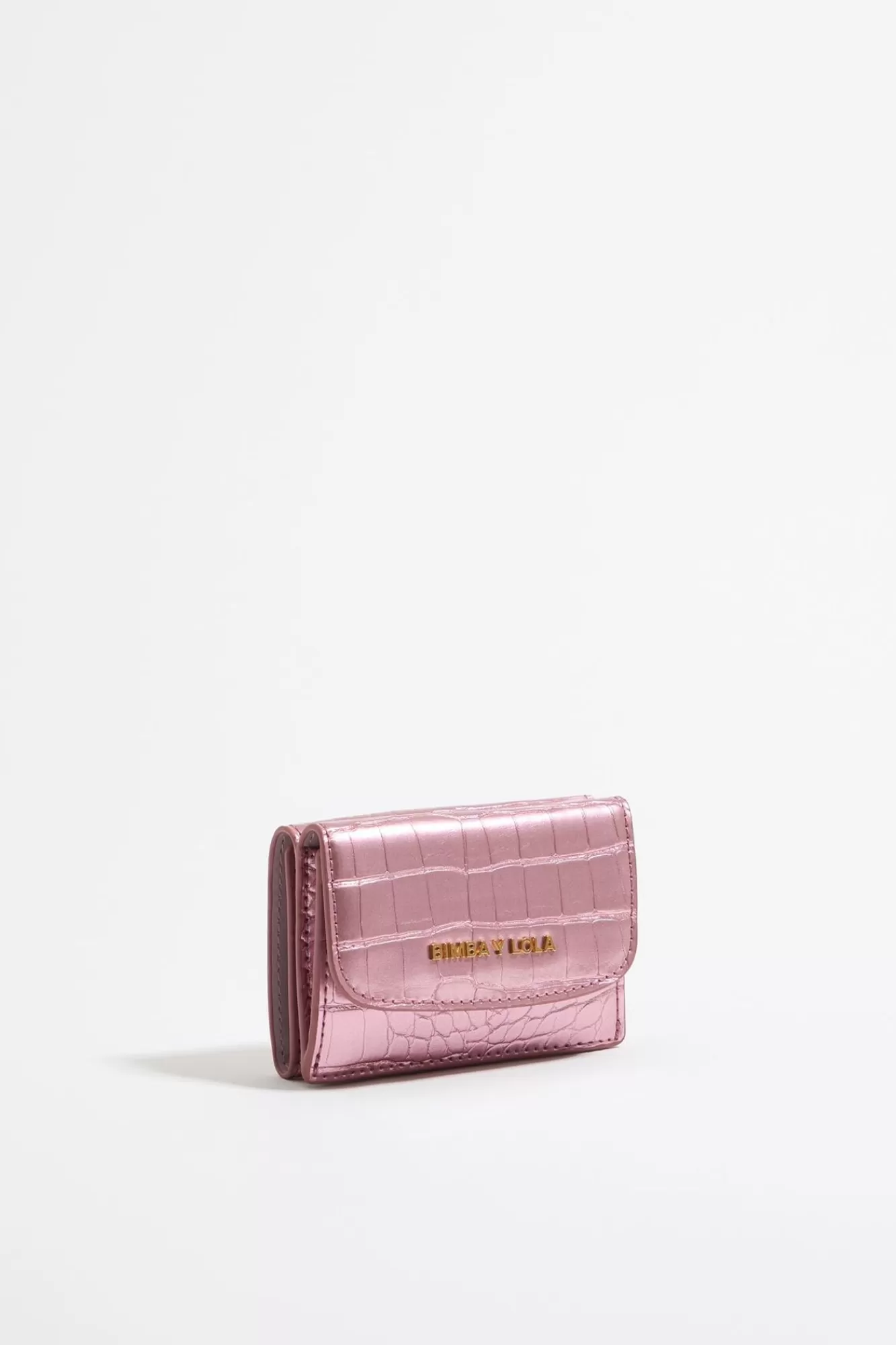 BIMBA Y LOLA Cartera Grabado Cocodrilo Rosa Claro Best Sale