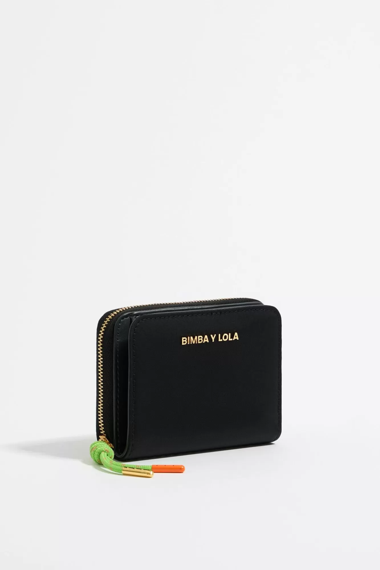 BIMBA Y LOLA Cartera Solapa Nylon Negra Sale