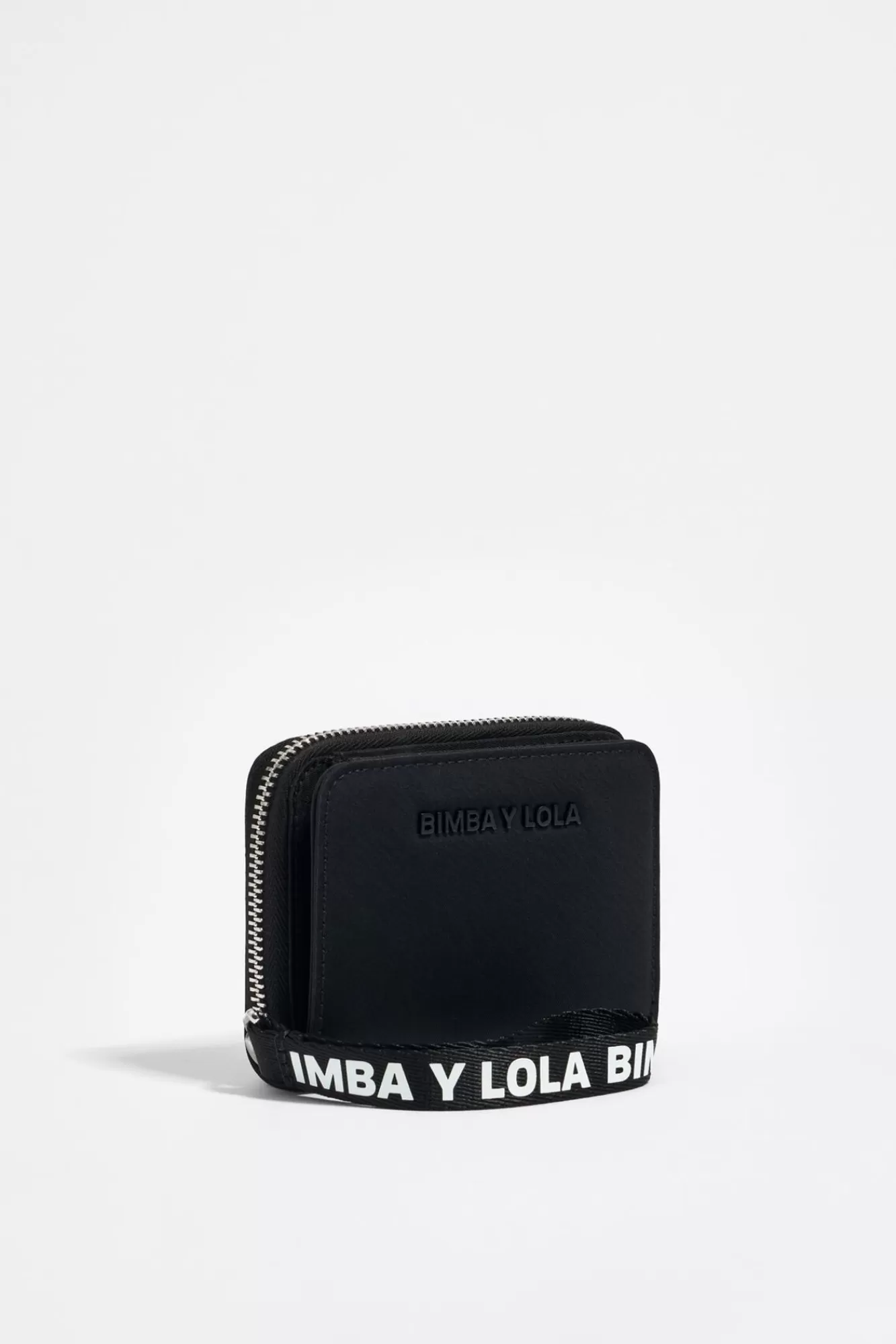 BIMBA Y LOLA Cartera Solapa Nylon Negra Fashion