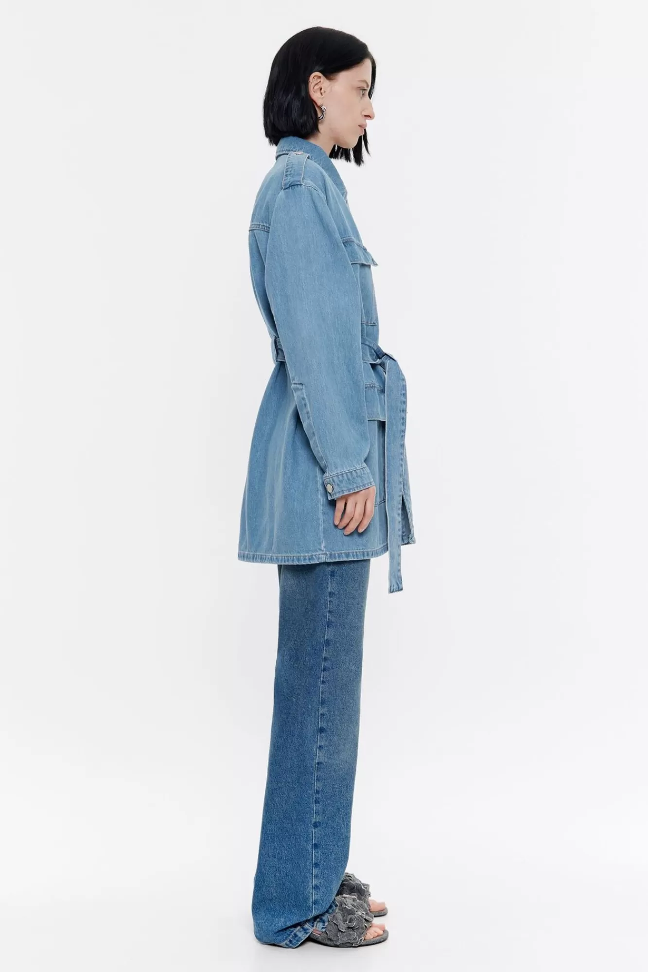 BIMBA Y LOLA Cazadora Denim Larga Azul Best