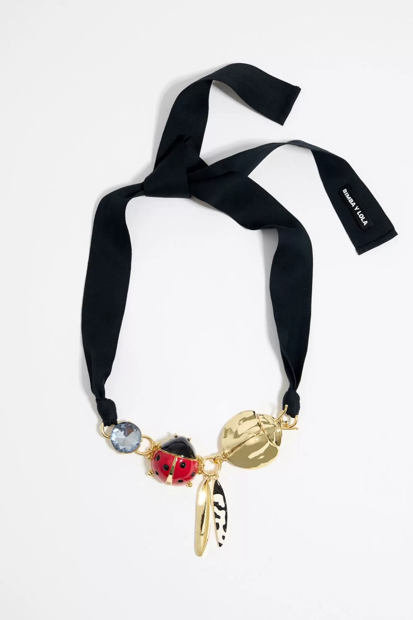 BIMBA Y LOLA Collar Cristal Y Mariquita Rojo Outlet