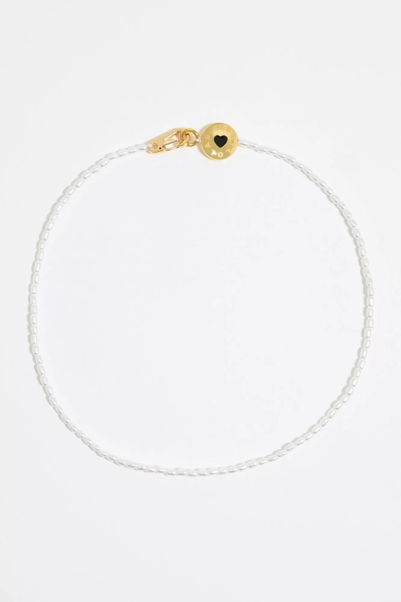 BIMBA Y LOLA Collar Logo Candy Perlas Blanco Cheap