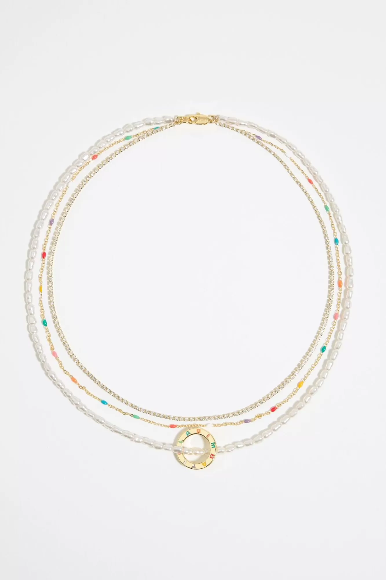 BIMBA Y LOLA Collar Logo Cristales Multicolor Cheap