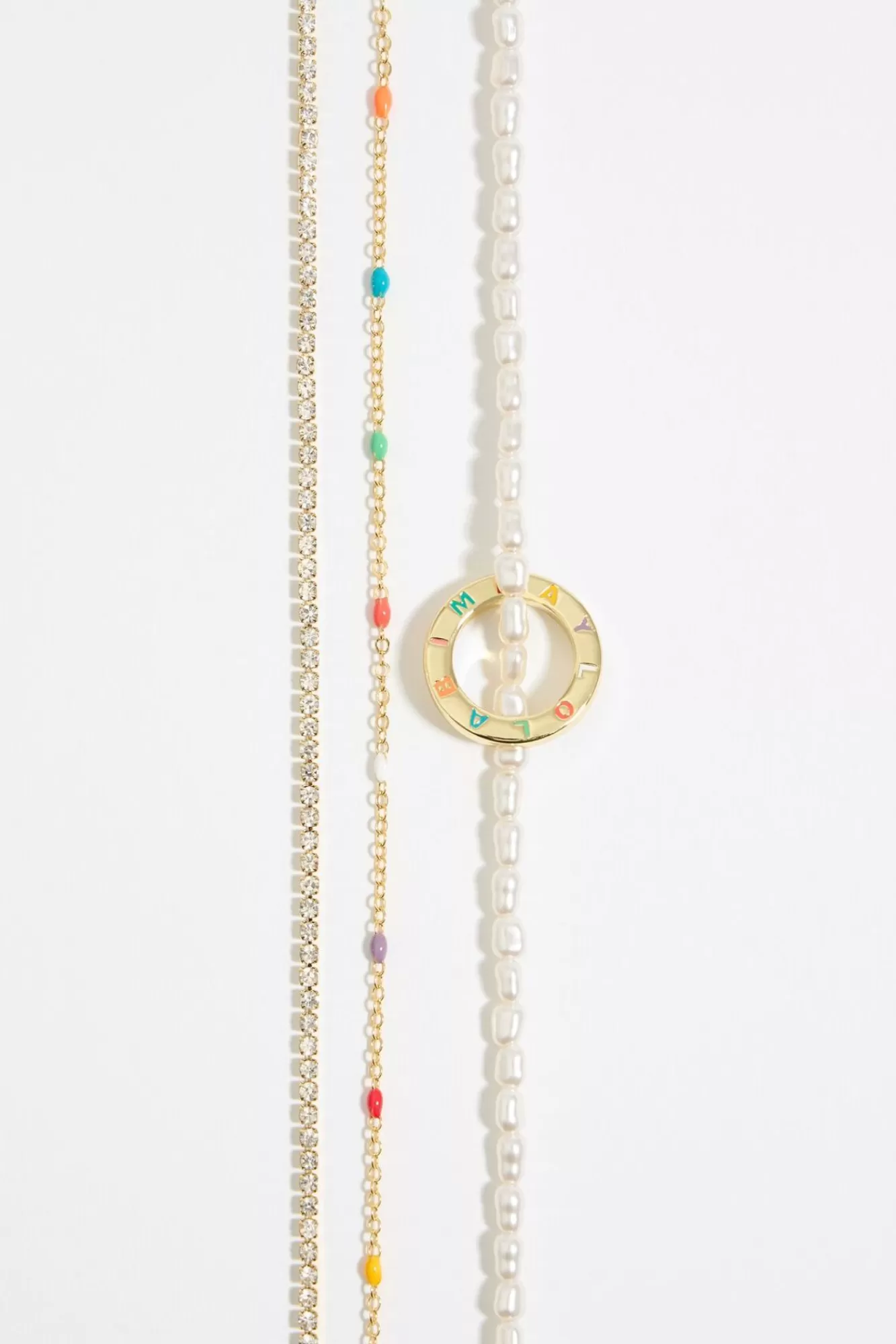 BIMBA Y LOLA Collar Logo Cristales Multicolor Cheap