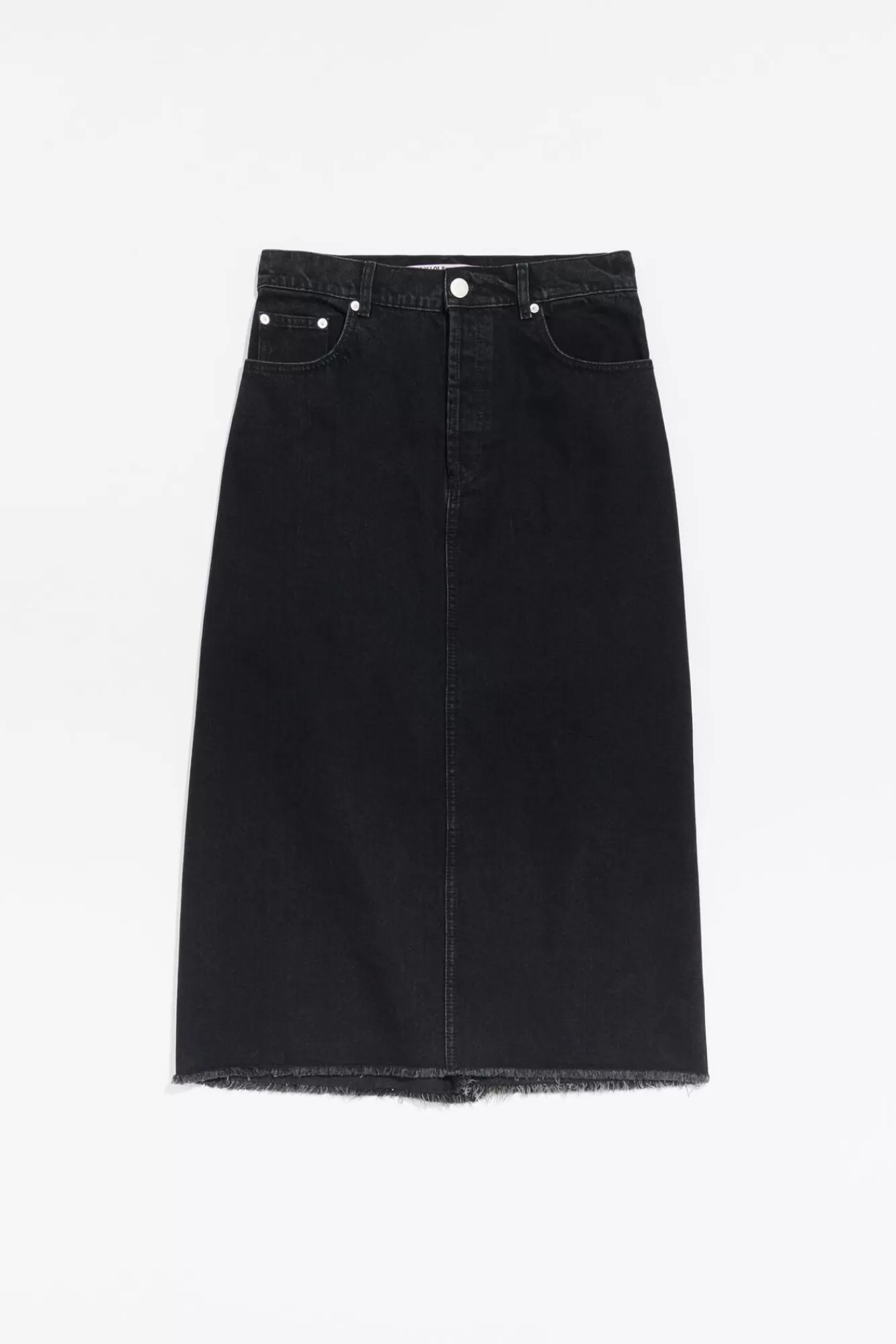 BIMBA Y LOLA Falda Midi Denim Negra Cheap