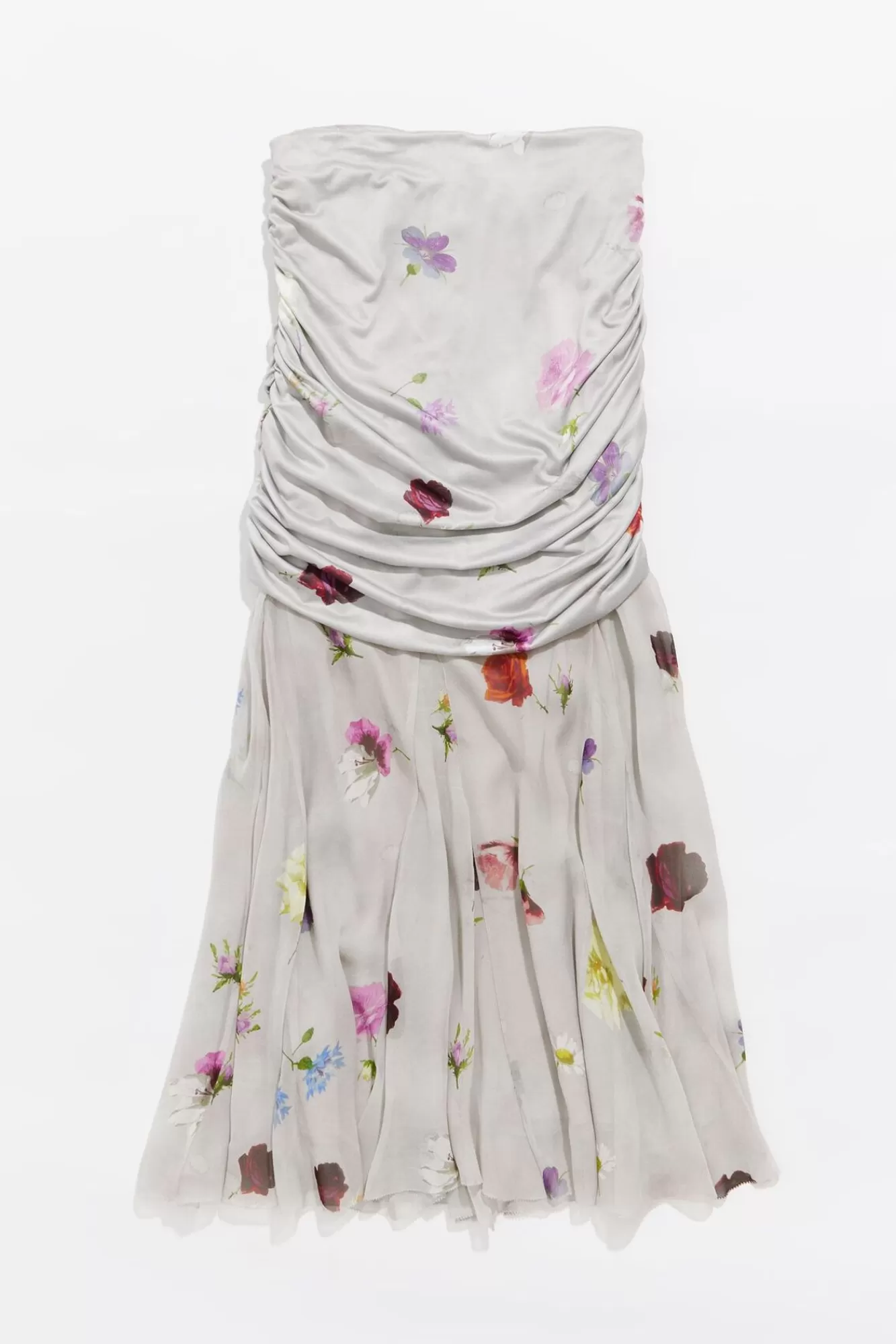 BIMBA Y LOLA Falda Midi Flowers Gris Best