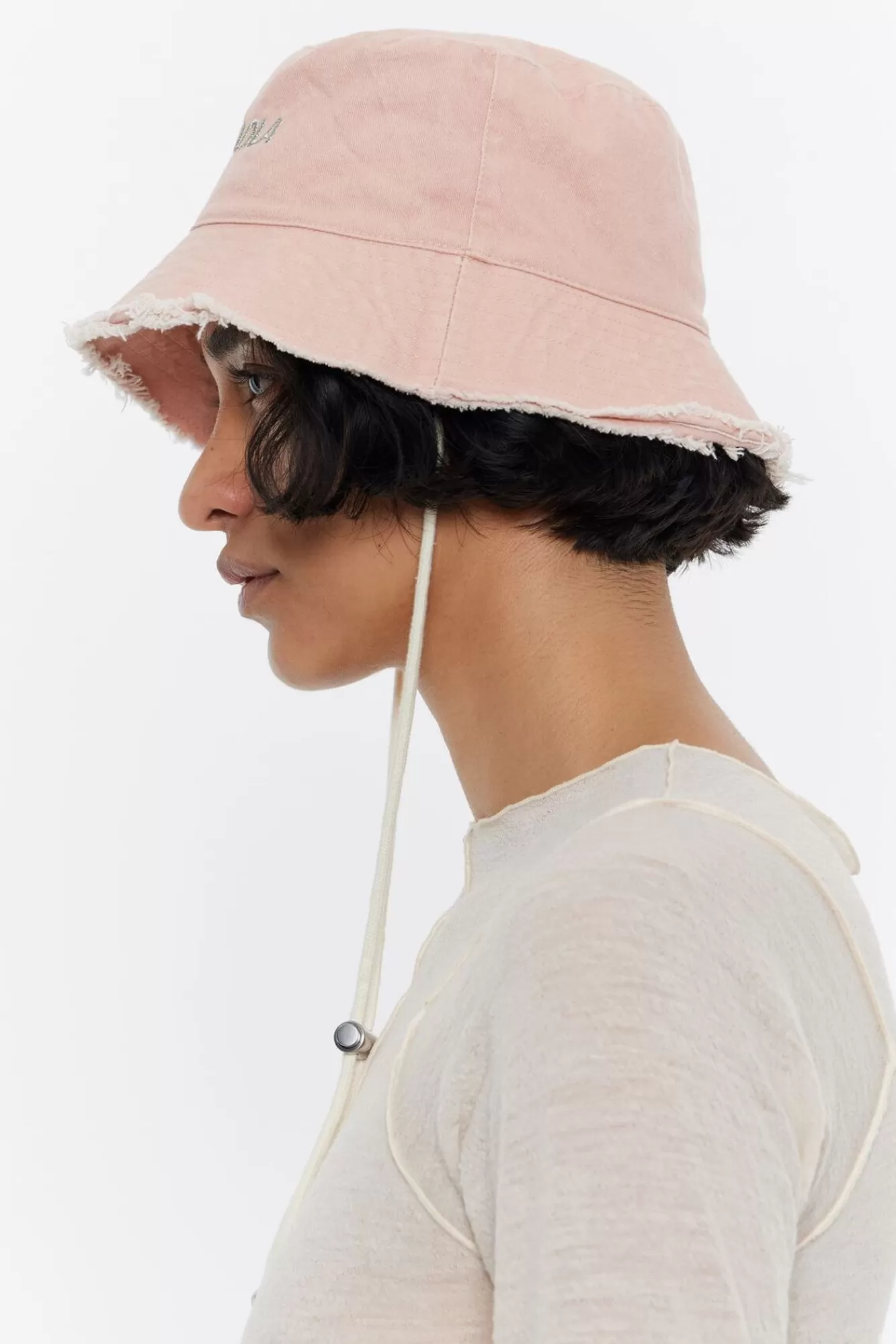 BIMBA Y LOLA Gorro Bucket Algodon Rosa Claro Flash Sale