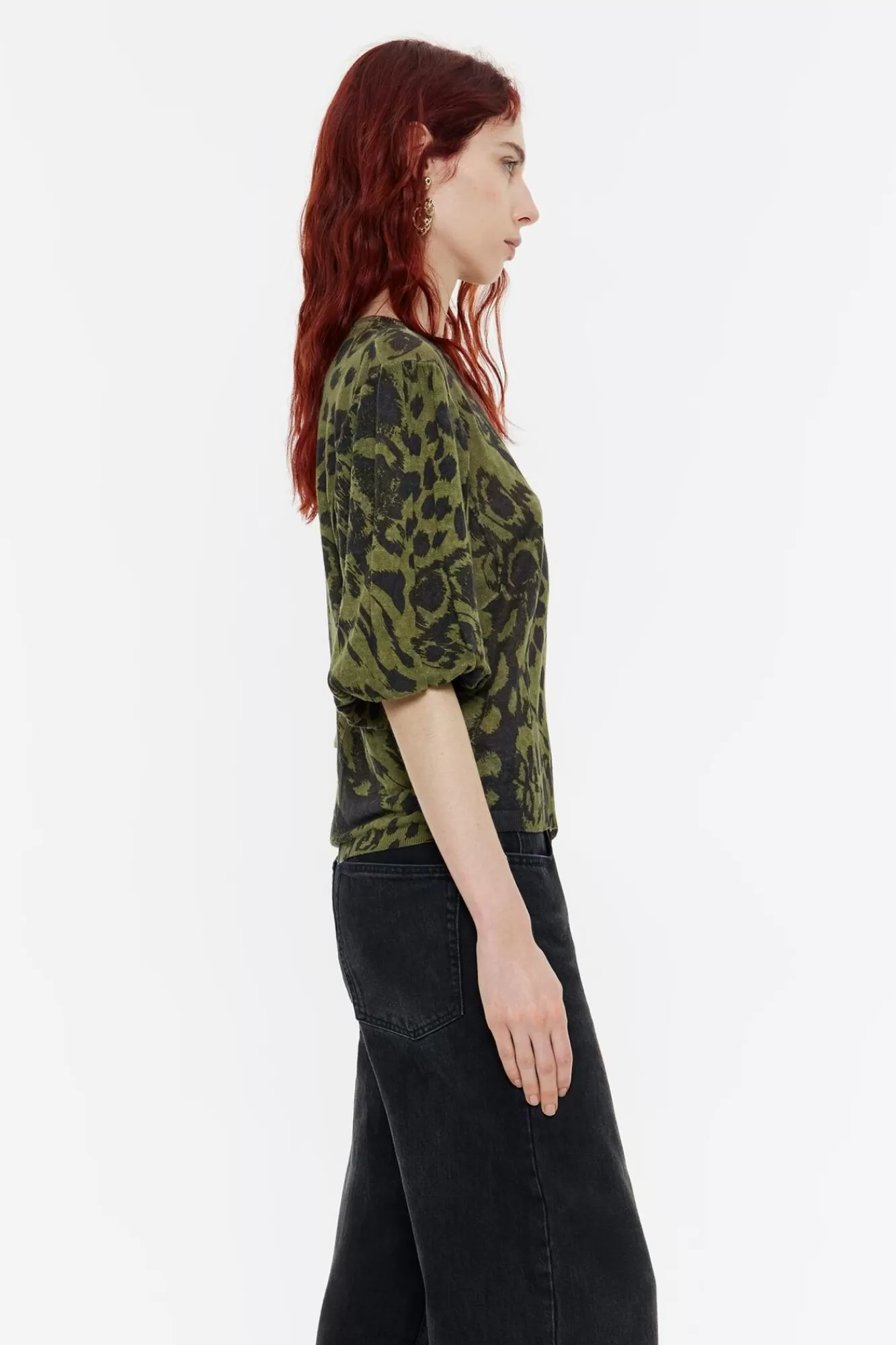 BIMBA Y LOLA Jersey Lino Animal Mix Verde Best