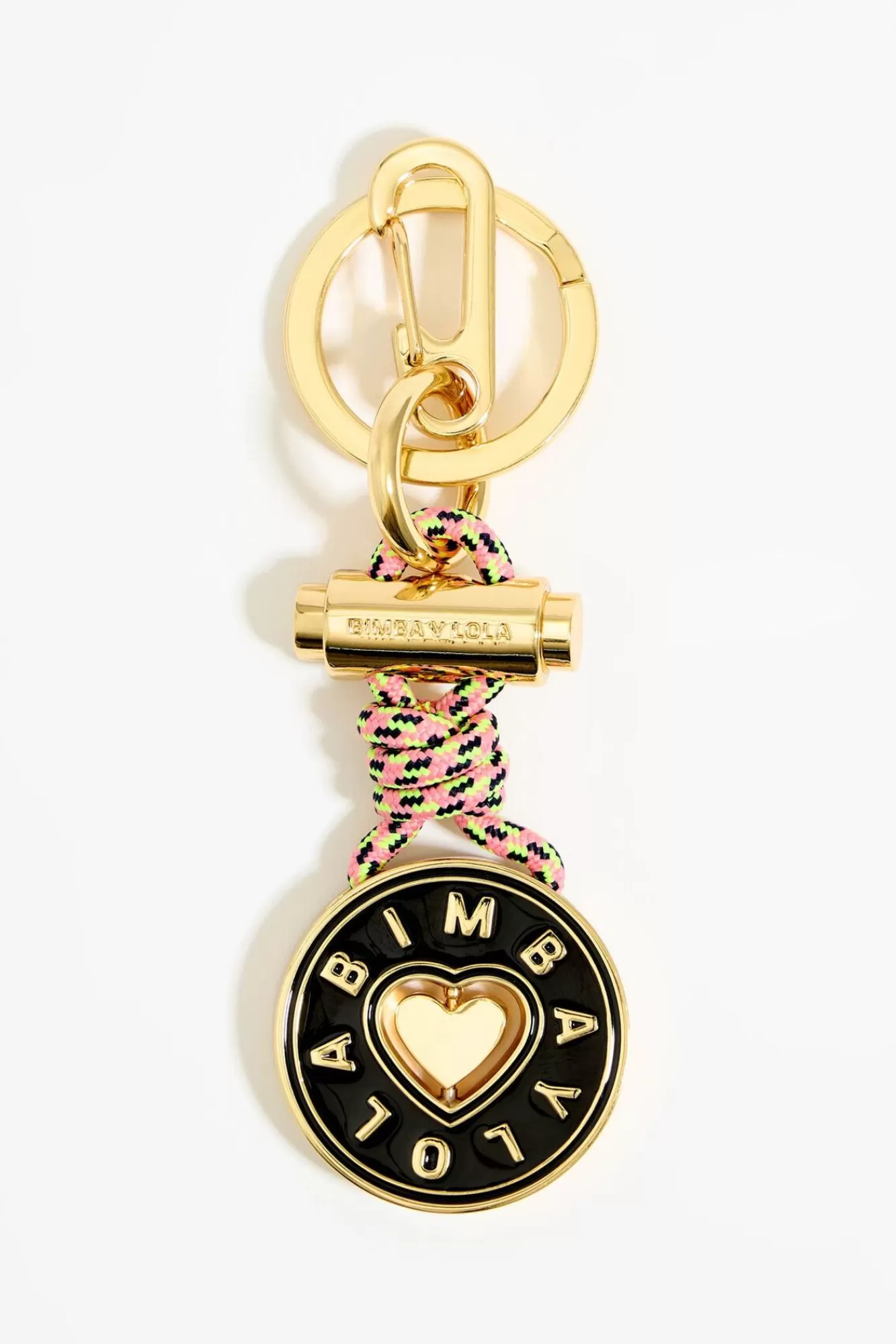 BIMBA Y LOLA Llavero Circular Corazon Negro Shop