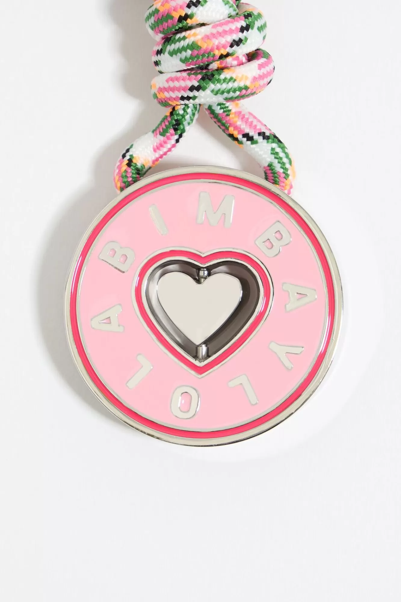 BIMBA Y LOLA Llavero Circular Corazon Rosa Best Sale