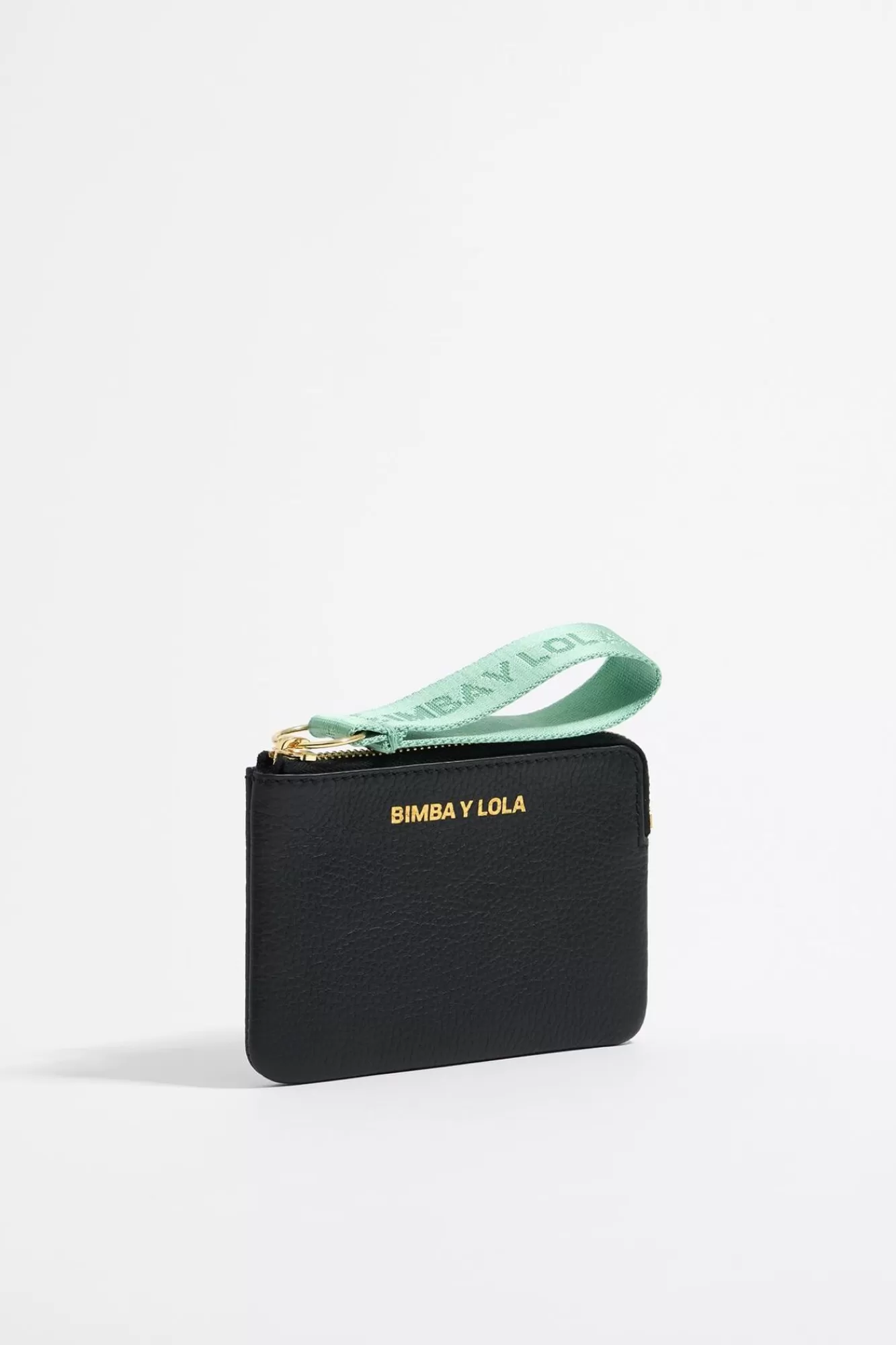 BIMBA Y LOLA Monedero Curvo Piel Negro Discount