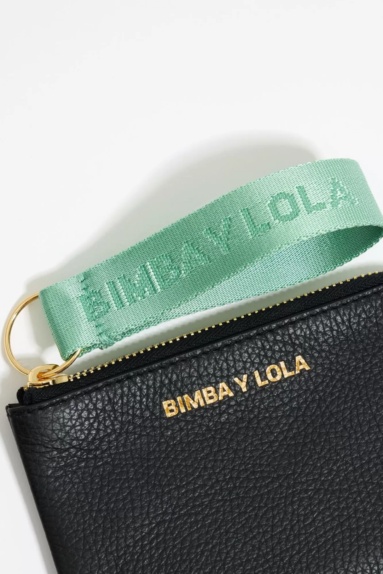 BIMBA Y LOLA Monedero Curvo Piel Negro Discount